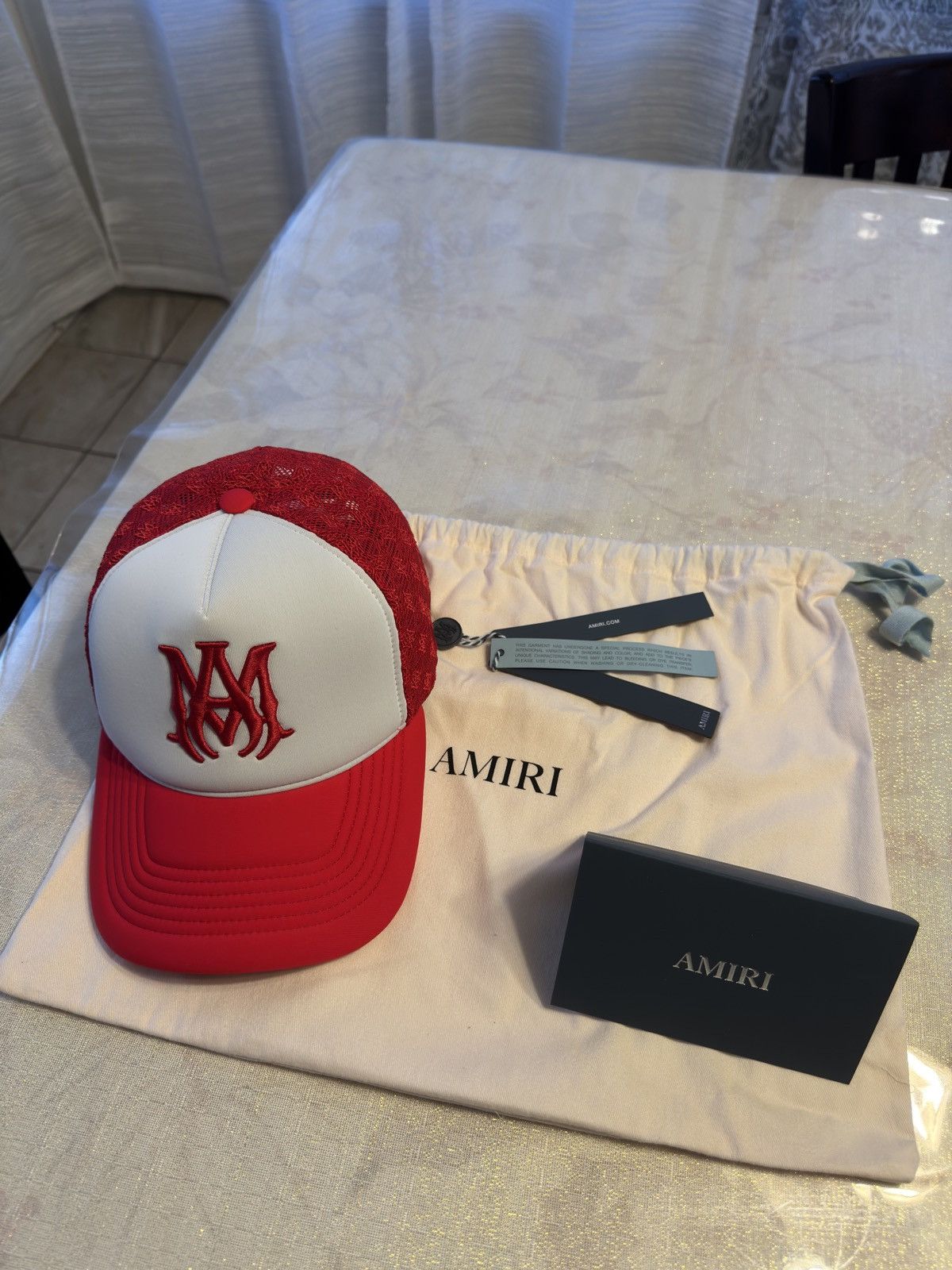 Amiri AMIRI MA TWO TONE TRUCKER HAT Size ONE SIZE - 1 Thumbnail