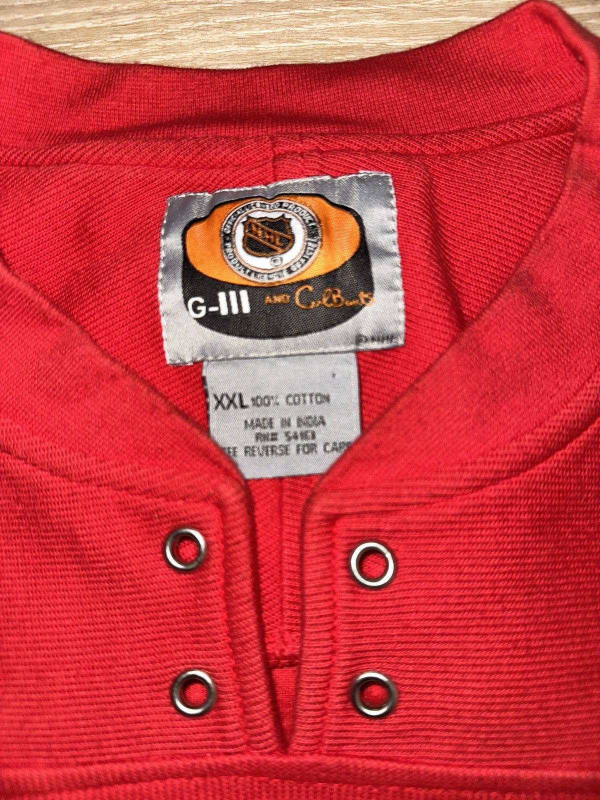 NHL × Vintage Vintage Detroit Red Wings NHL Carl Banks Hockey Sweater Size US XXL / EU 58 / 5 - 6 Thumbnail