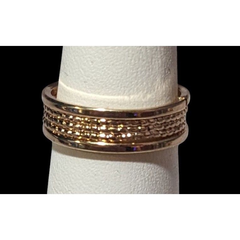 Other Gold Tone Rope Textured Fashion Ring Size 7 Size ONE SIZE - 1 Thumbnail