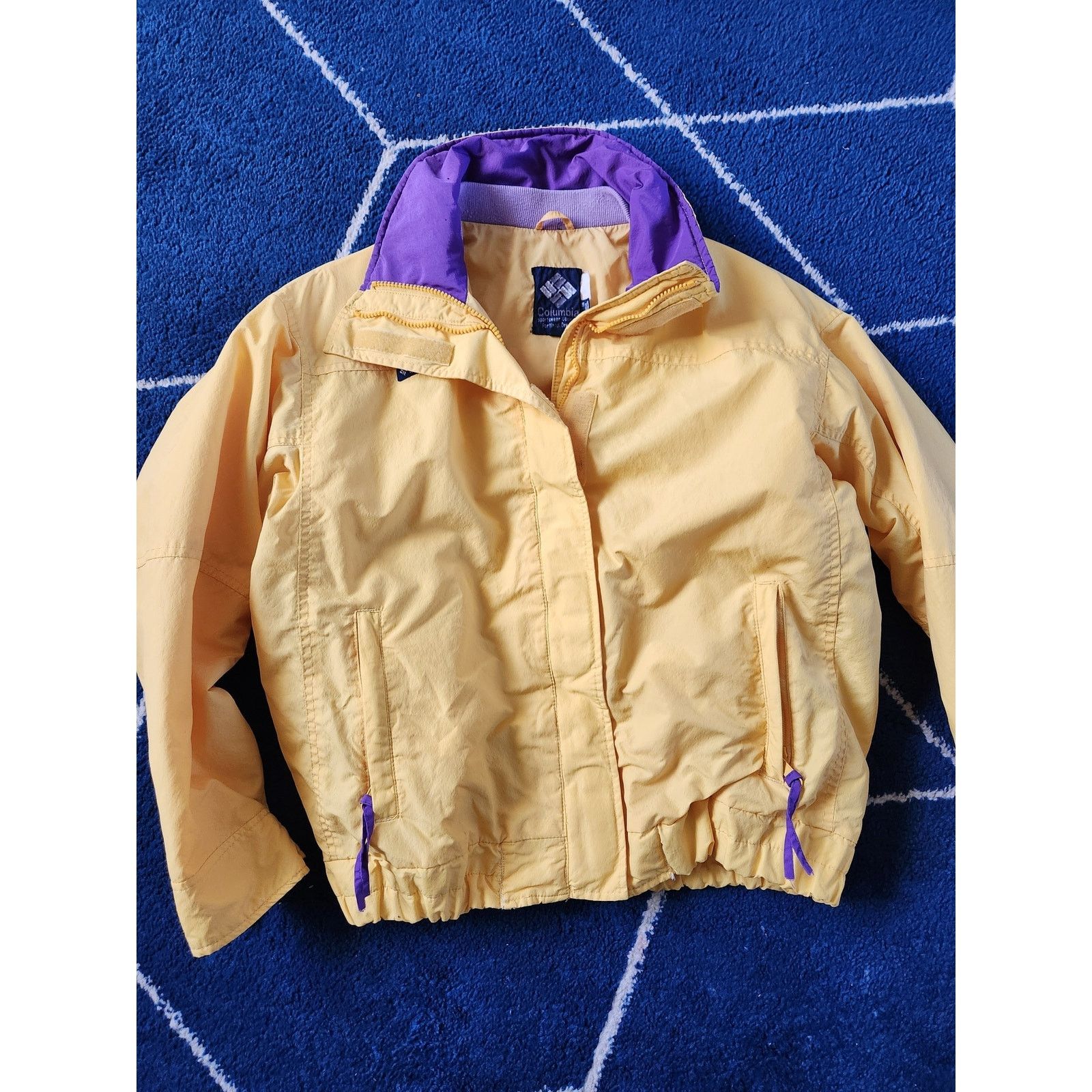 Columbia Vintage Columbia Womens Bugaboo Yellow & Purple Jacket-Lg Size L / US 10 / IT 46 - 1 Thumbnail