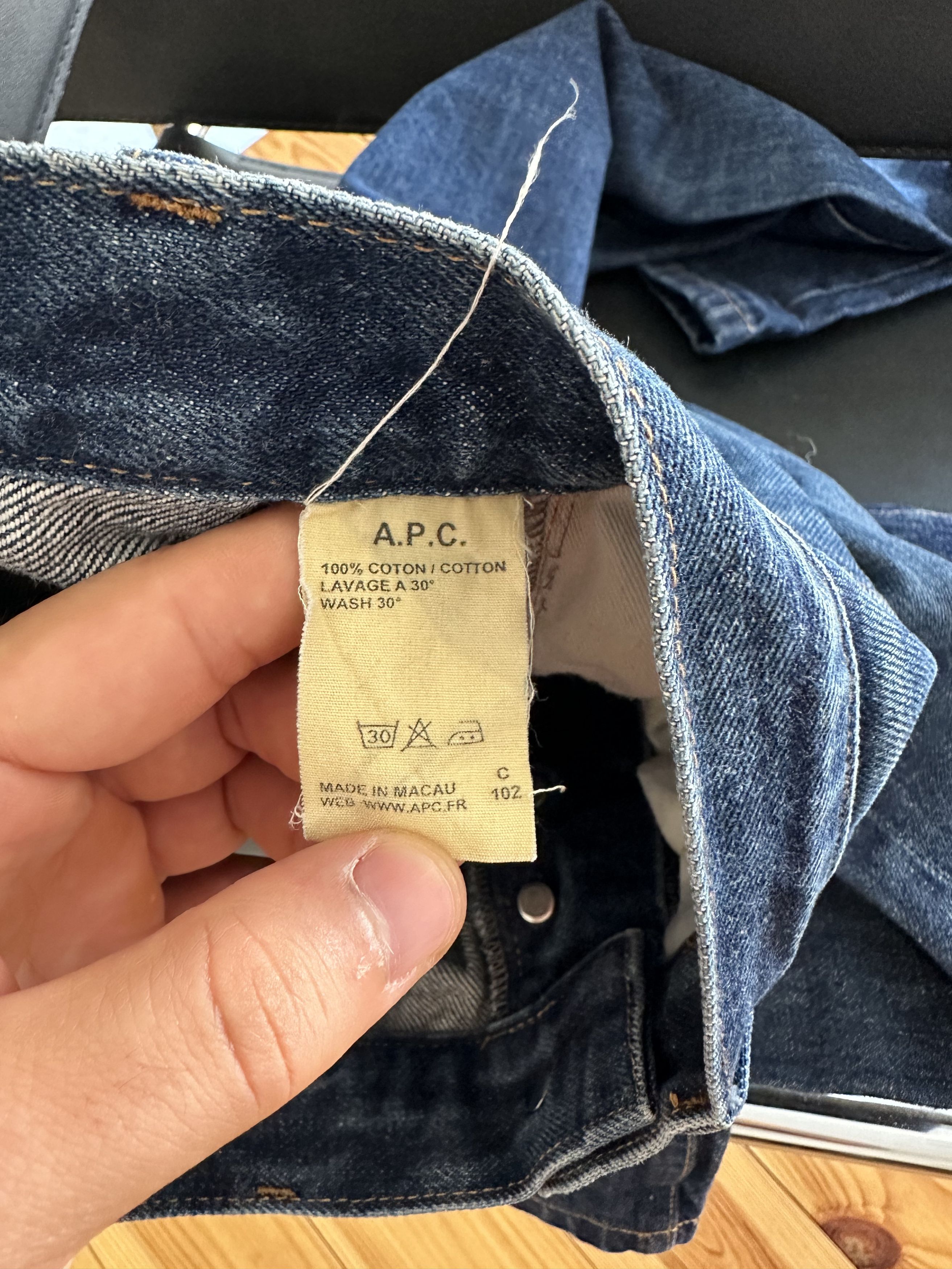 A.P.C. A.P.C. Navy Blue Denim Jeans 29 Size 29" - 4 Thumbnail