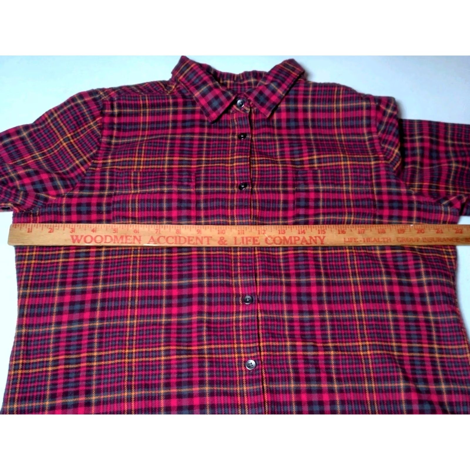 Vintage VINTAGE Woolrich Pemberton Flannel Shirt Women L Pink Plaid Cabincore Workwear Size L / US 10 / IT 46 - 4 Thumbnail