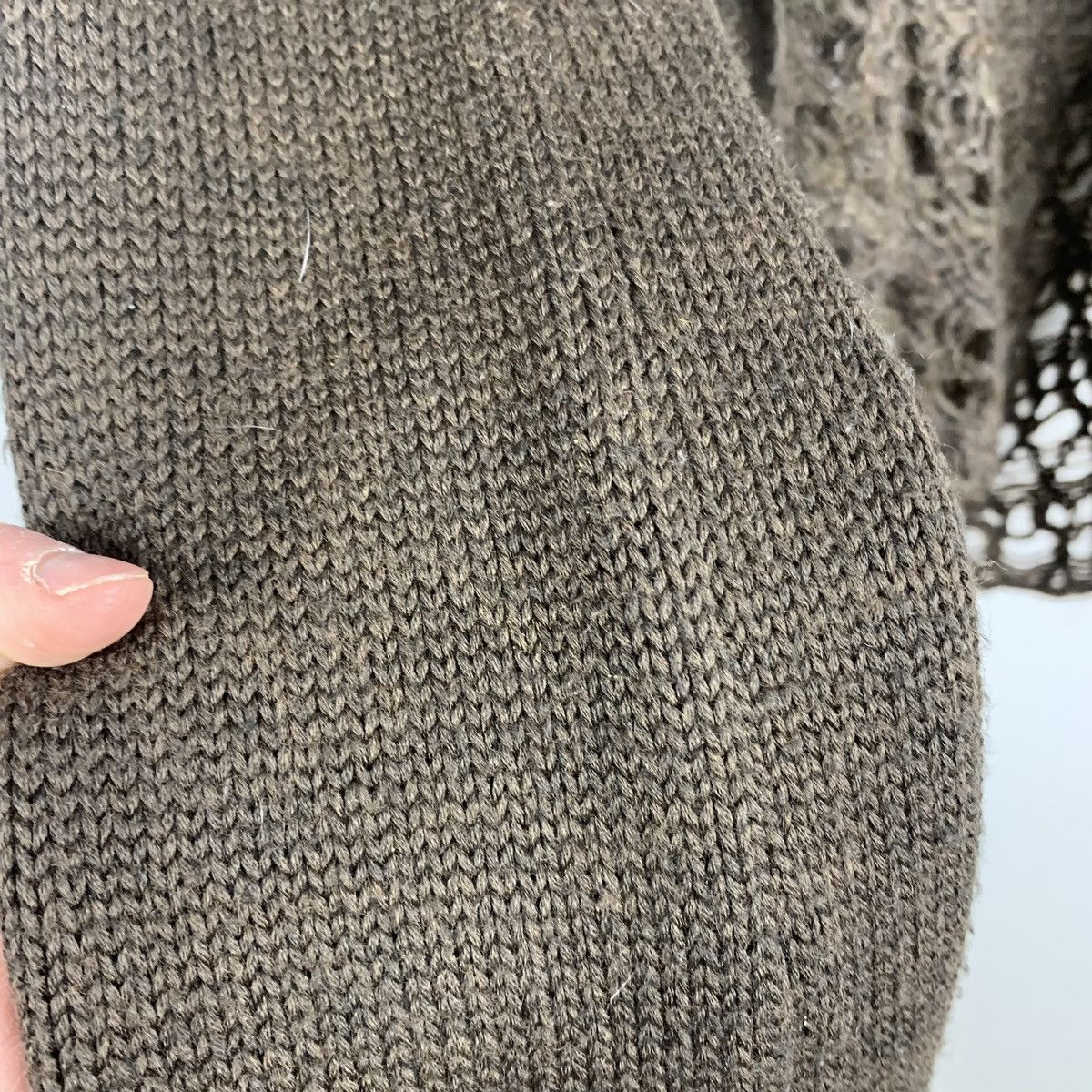 Trussardi Trussardi Jeans Brown Acrylic Wool Cardigan Size M Y2K Size M / US 6-8 / IT 42-44 - 11 Thumbnail