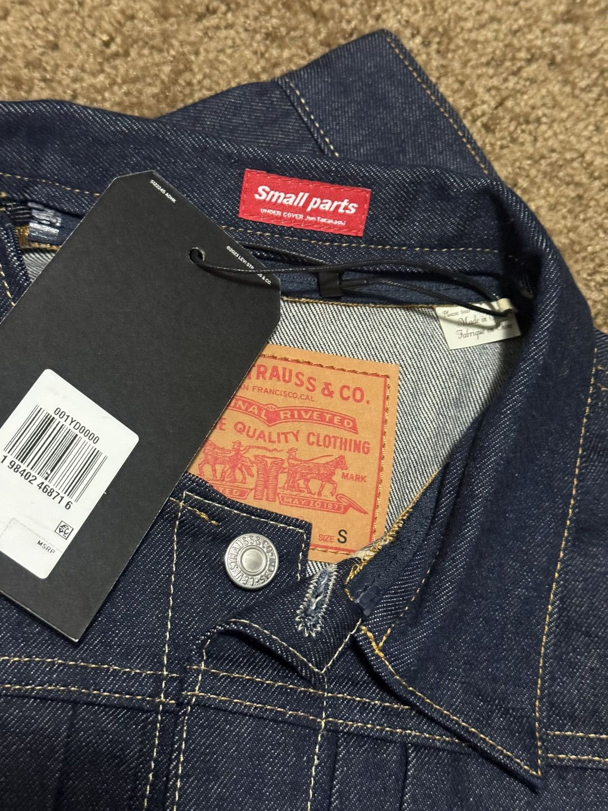 Levi's × Undercover Undercover x Levis Raw Indigo Small Parts Type 2 Trucker Size US S / EU 44-46 / 1 - 3 Thumbnail