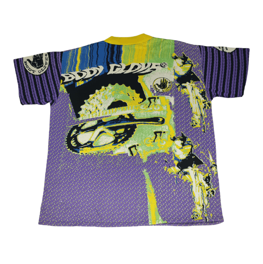 Body Glove × Vintage [ VINTAGE OVERSIZE ] 80s Body Glove Allover Print T-shirt Size US S / EU 44-46 / 1 - 4 Thumbnail
