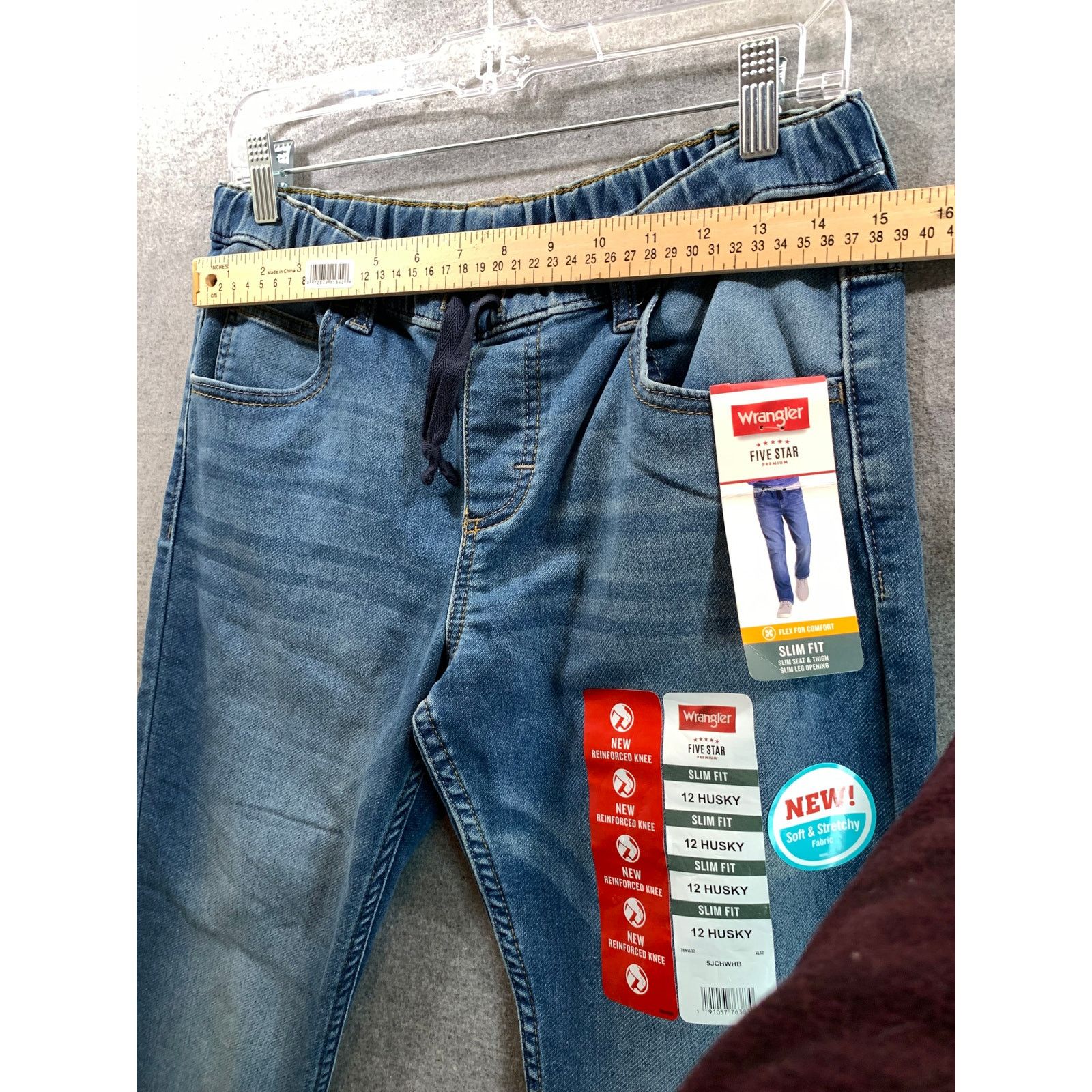Wrangler Wrangler Slim Fit 12 Husky Jeans Size 24" / US 00 / IT 34 - 3 Thumbnail