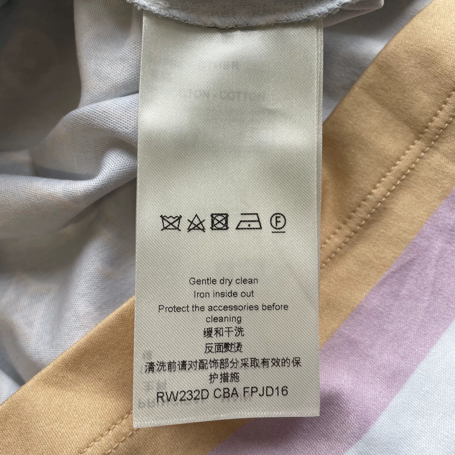 Louis Vuitton LOUIS VUITTON 99 New Blue Crewneck Print Mid-L SS Dress S Size S / US 4 / IT 40 - 6 Thumbnail