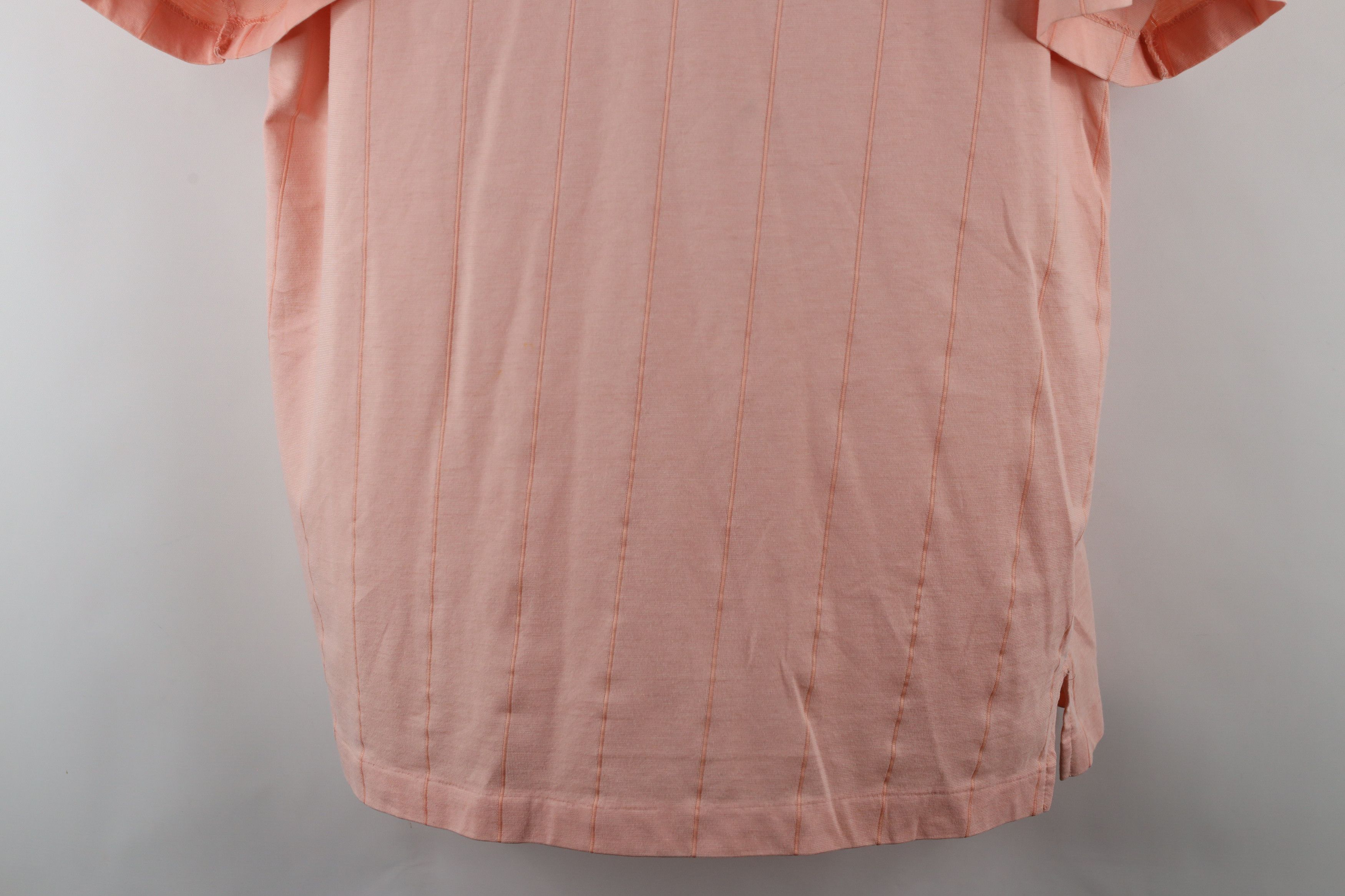 Vintage Vintage 90s Streetwear Striped Knit Collared Polo Shirt Pink Size US XL / EU 56 / 4 - 3 Thumbnail