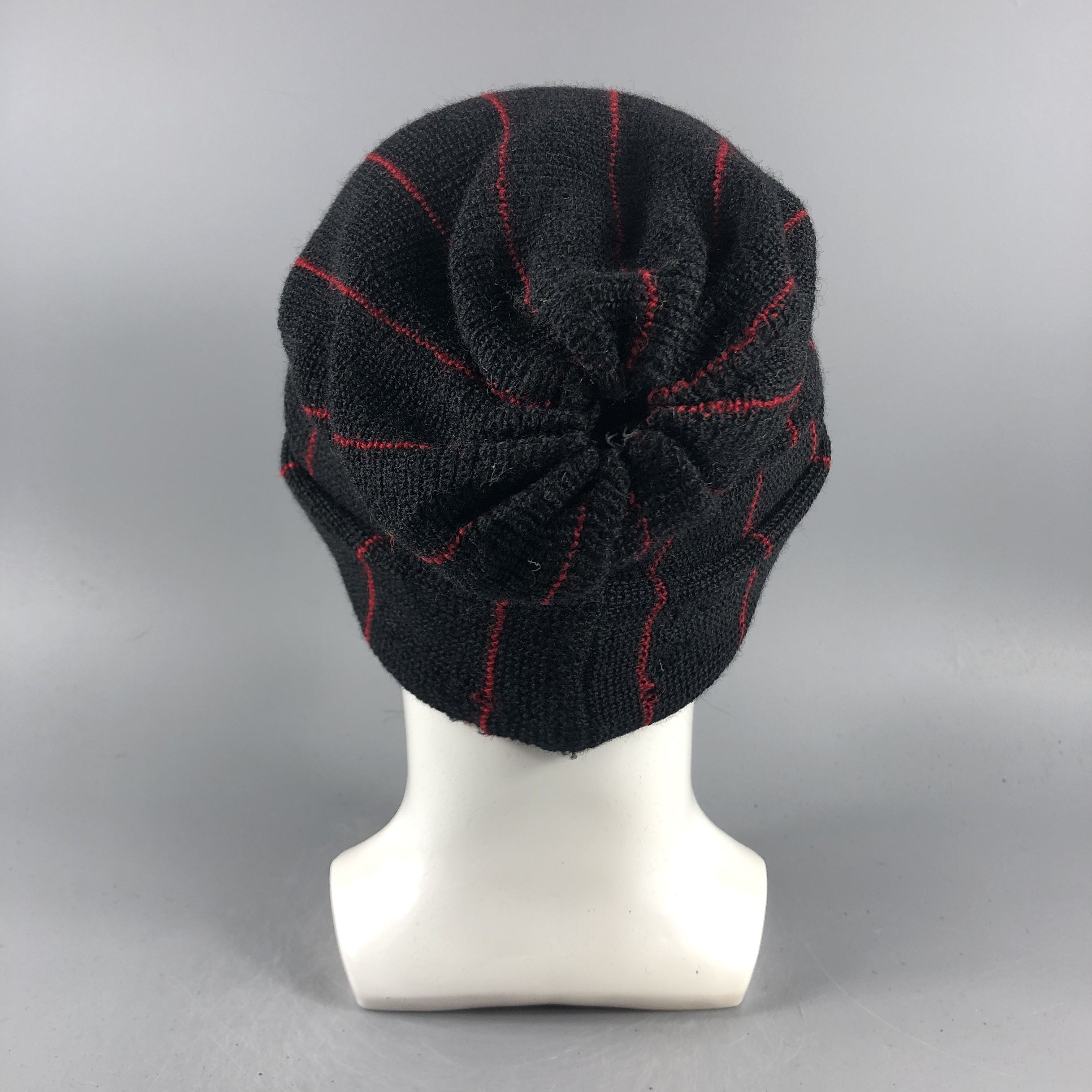 Japanese Brand × Vintage Unknown Stripe Minimalist Beanie Snow Hat Snow Cap -D018 Size ONE SIZE - 2 Thumbnail