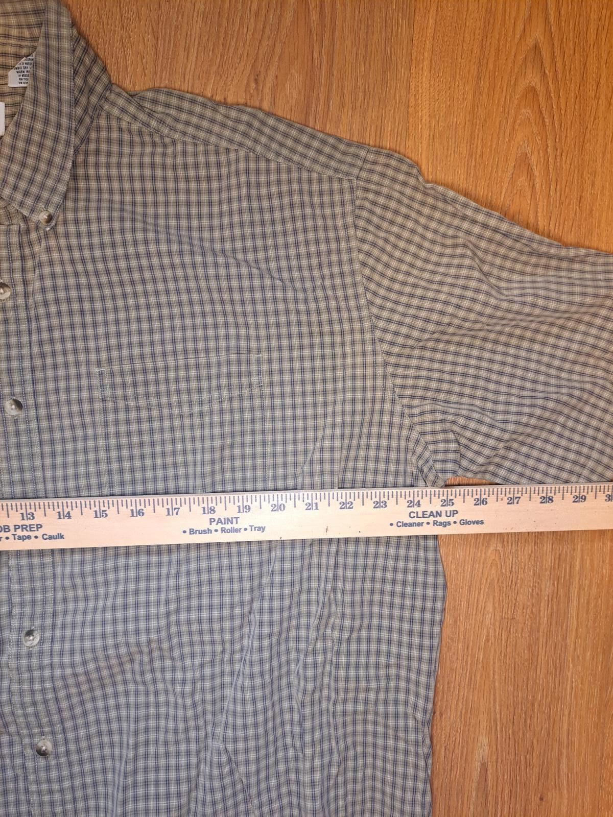 L.L. Bean BIG & TALL LL Bean Button Up Shirt Mens XXL Plaid Green Size US XXL / EU 58 / 5 - 5 Thumbnail