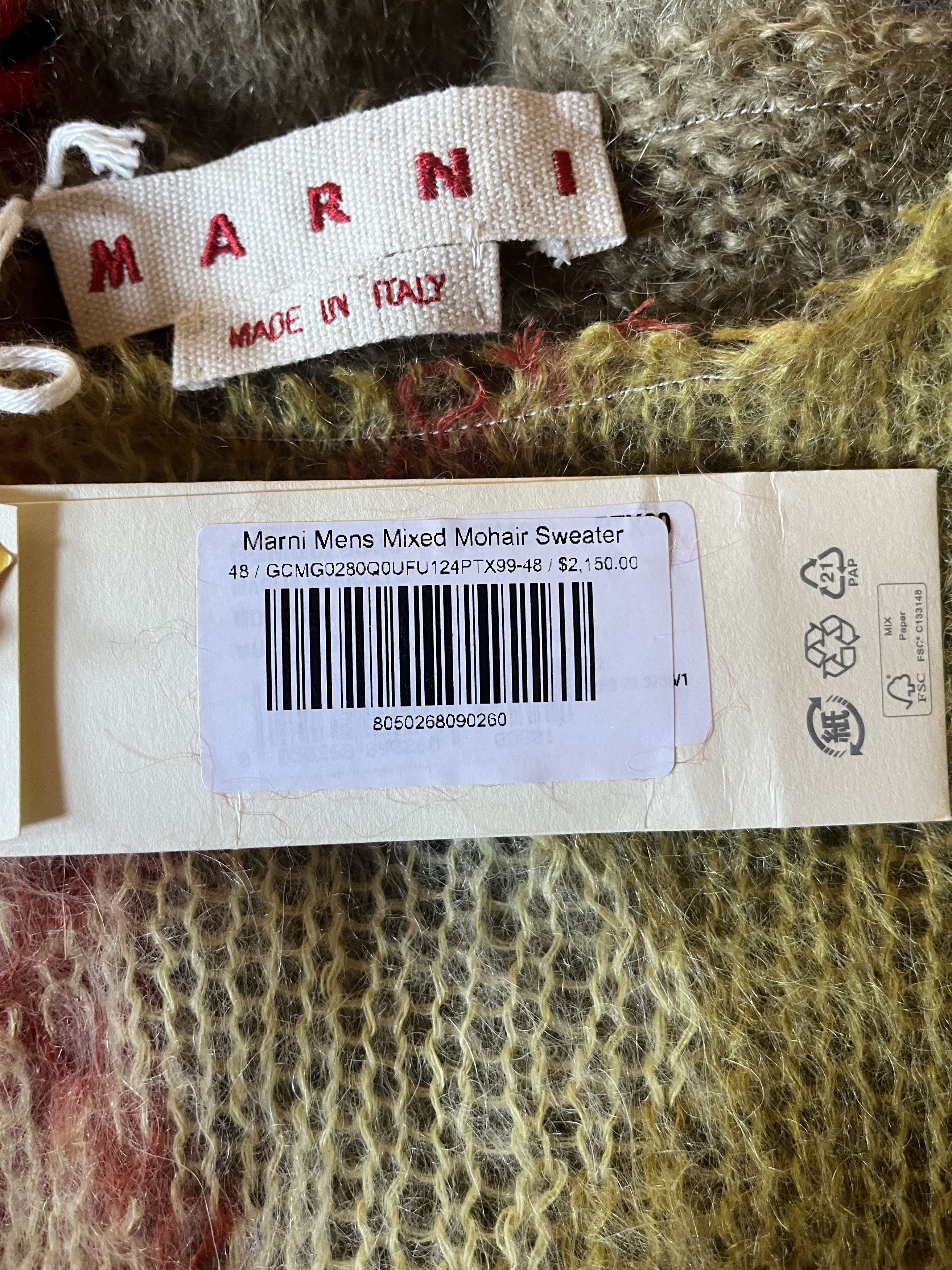 Marni Mixed Mohair Sweater Size US M / EU 48-50 / 2 - 3 Thumbnail
