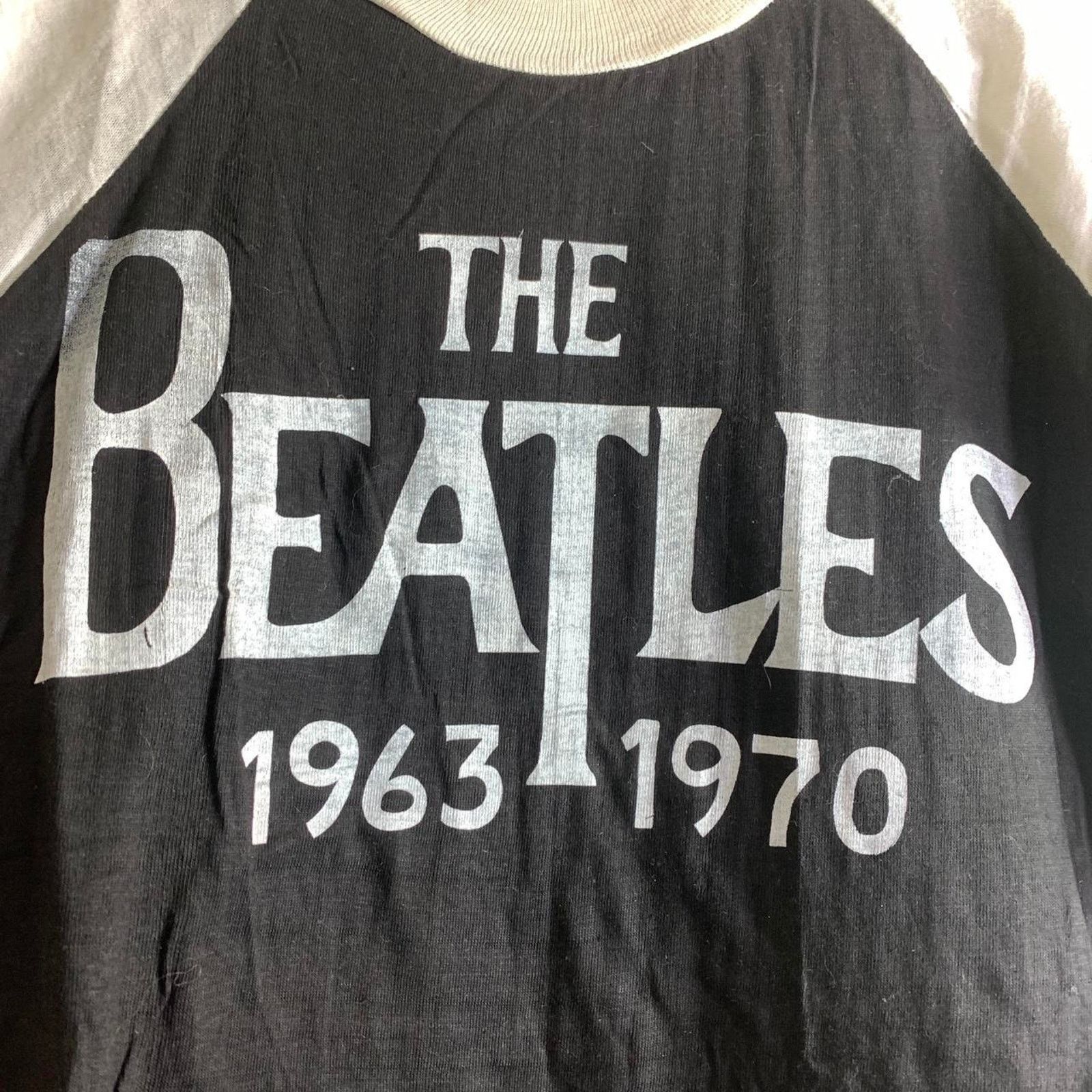 Vintage 1980 BEATLES JOHN LENNON Memorial raglan baseball jersey tee Size US L / EU 52-54 / 3 - 1 Thumbnail