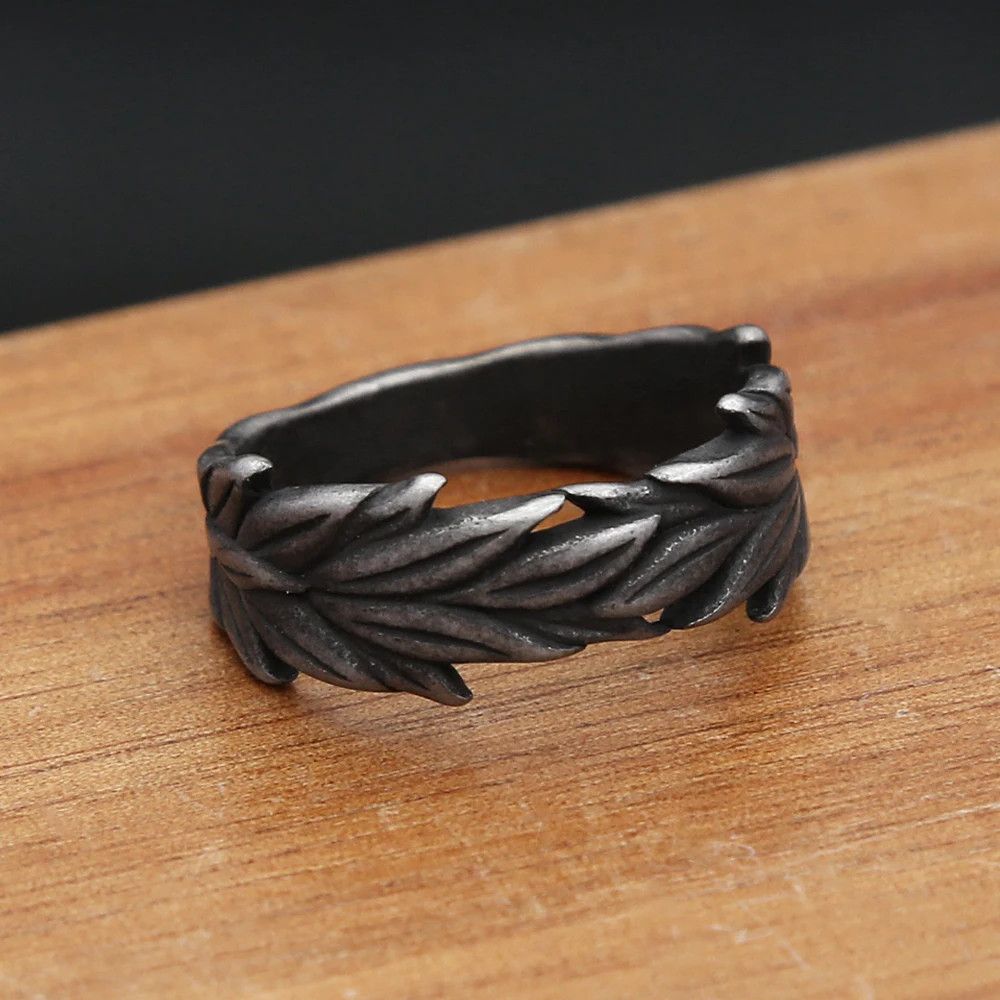 Japanese Brand × Jewelry × Vintage Vintage Creative Black Ears of Wheat Ring Size ONE SIZE - 1 Thumbnail