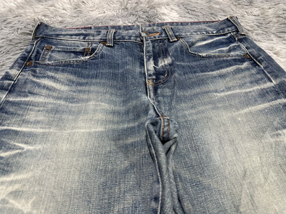 Japanese Brand 🔥Y2K Soul Of Freedom Made In Heaven Whisker Denim Size US 32 / EU 48 - 4 Thumbnail