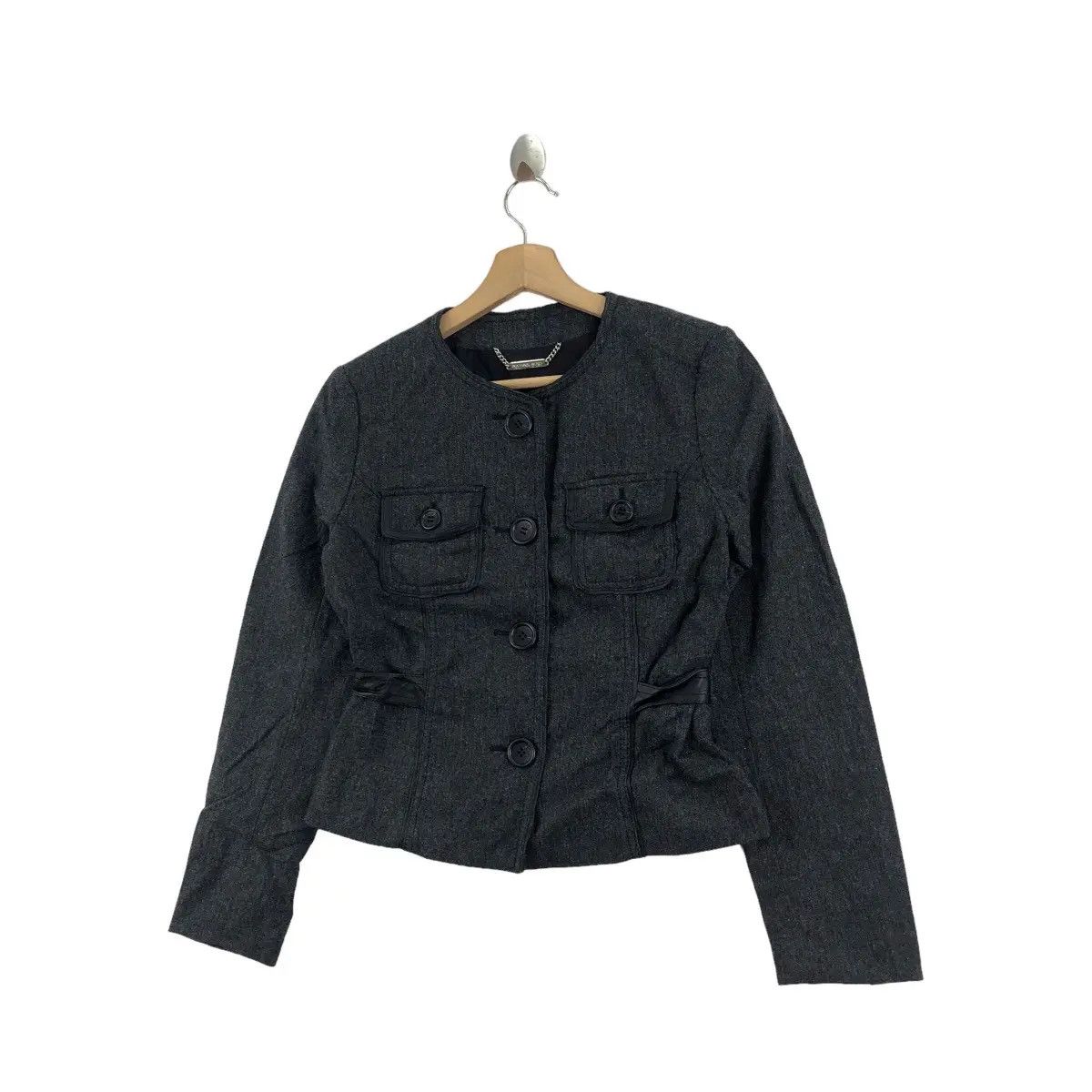 Michael Kors Vintage MICHAEL KORS Collection Belt Tweed Jacket Coat Size S / US 4 / IT 40 - 6 Thumbnail