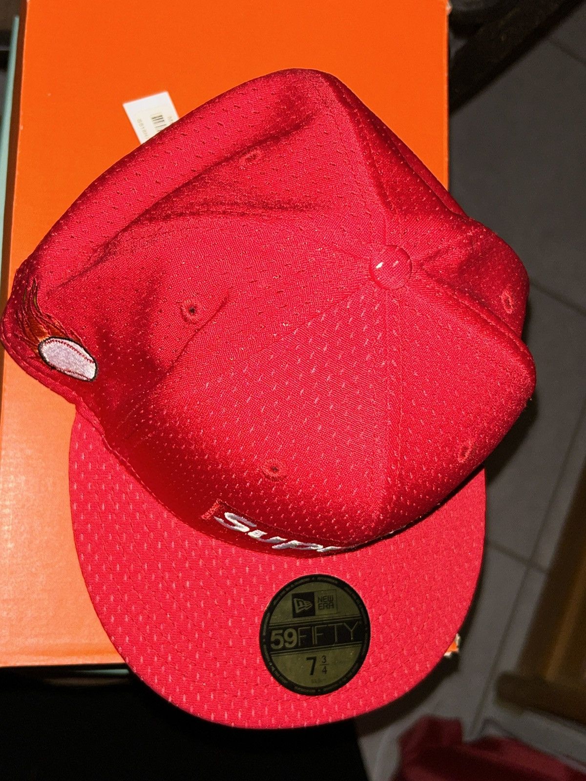 Supreme Supreme Mesh Box Logo New Era Hat SS18 NEW WITH TAGS 7 3/4 Size ONE SIZE - 3 Thumbnail