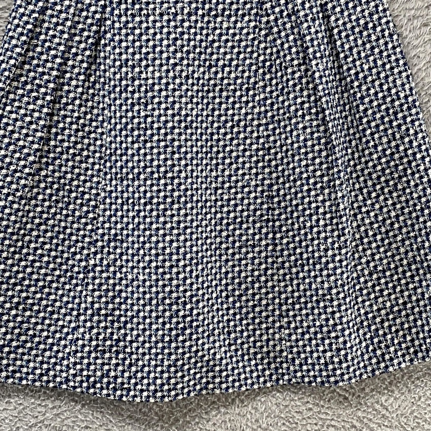 Vintage kate spade new york Dress Womens 6 Blue Nautical Tweed Fit Flare Sleeveless Size M / US 6-8 / IT 42-44 - 3 Thumbnail