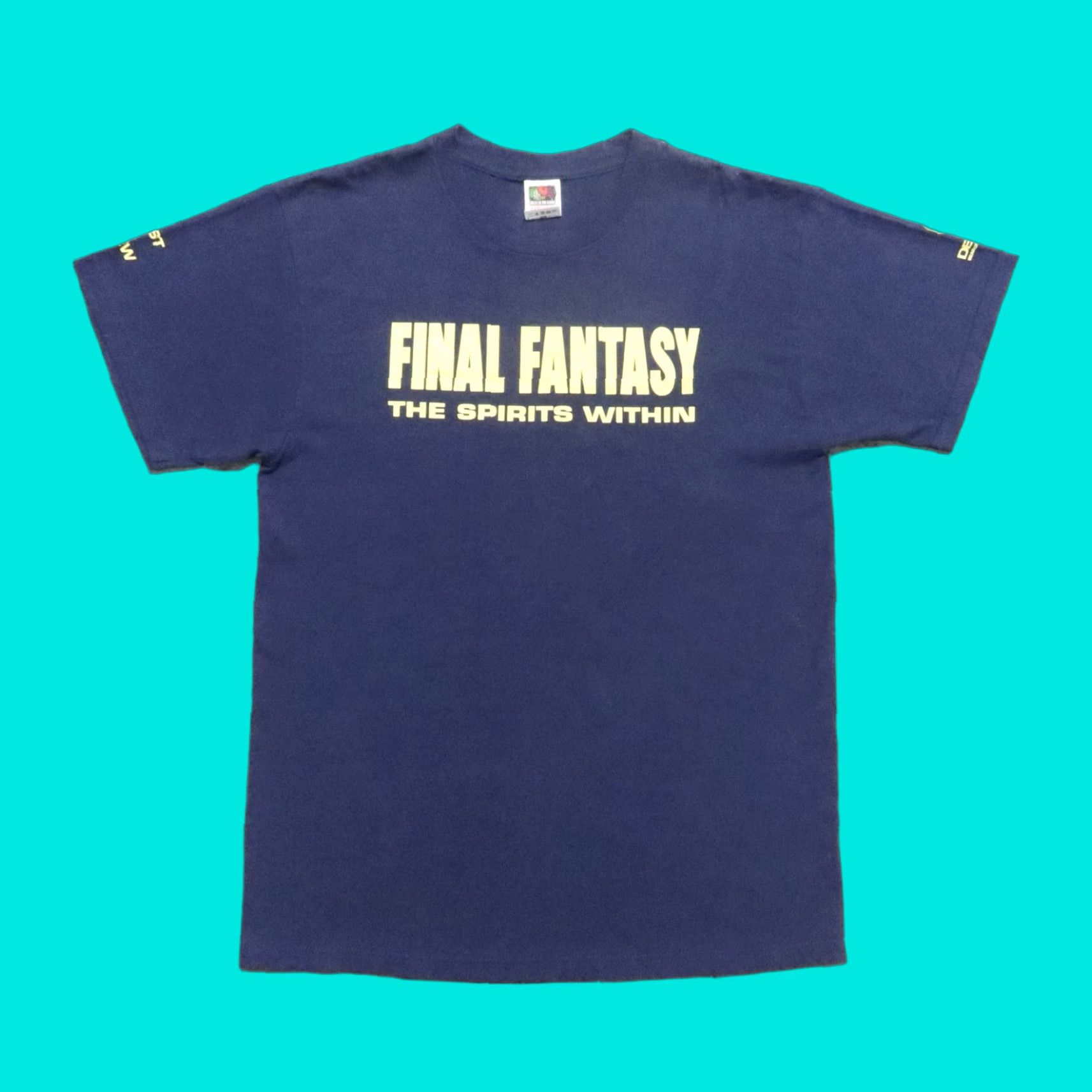 Hanes VINTAGE Final Fantasy The Spirits Within Shirt Mens Tee Size L Blue - 90s 90s style? Size US L / EU 52-54 / 3 - 1 Thumbnail