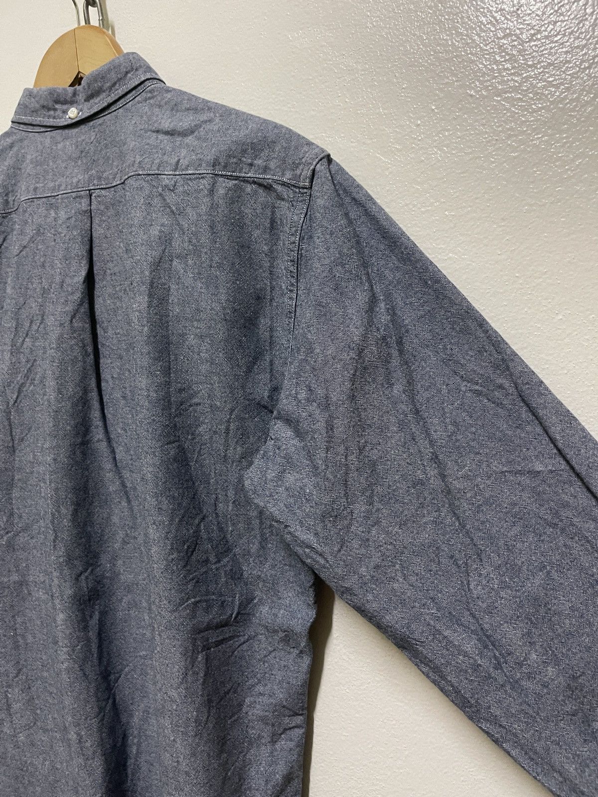 Japanese Brand Warehouse Casual Button Down Chambray Shirt 40 Size US M / EU 48-50 / 2 - 10 Thumbnail