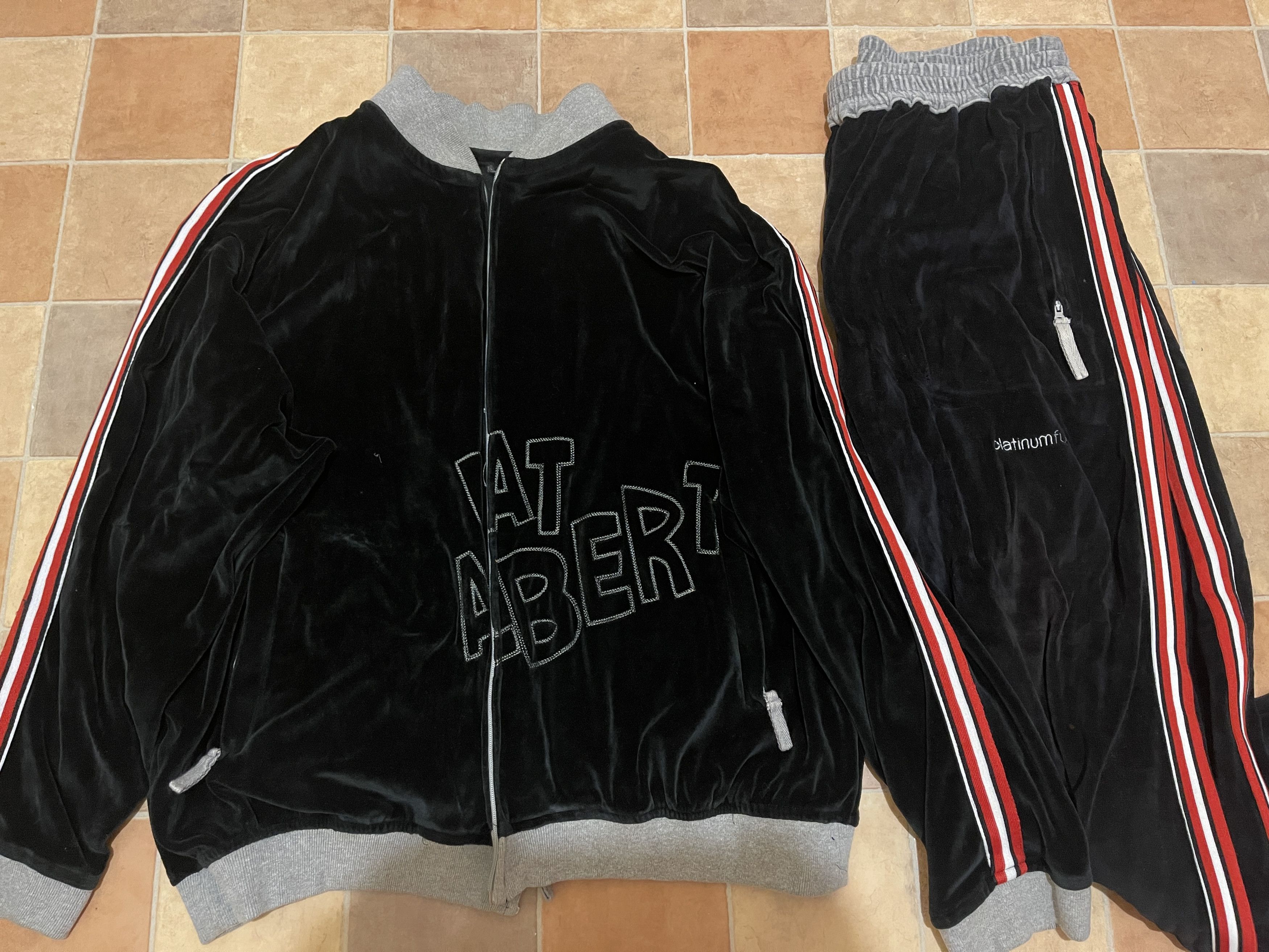 Fubu FUBU tracksuit track suit jacket pants set Fat Albert size L Size US L / EU 52-54 / 3 - 2 Thumbnail