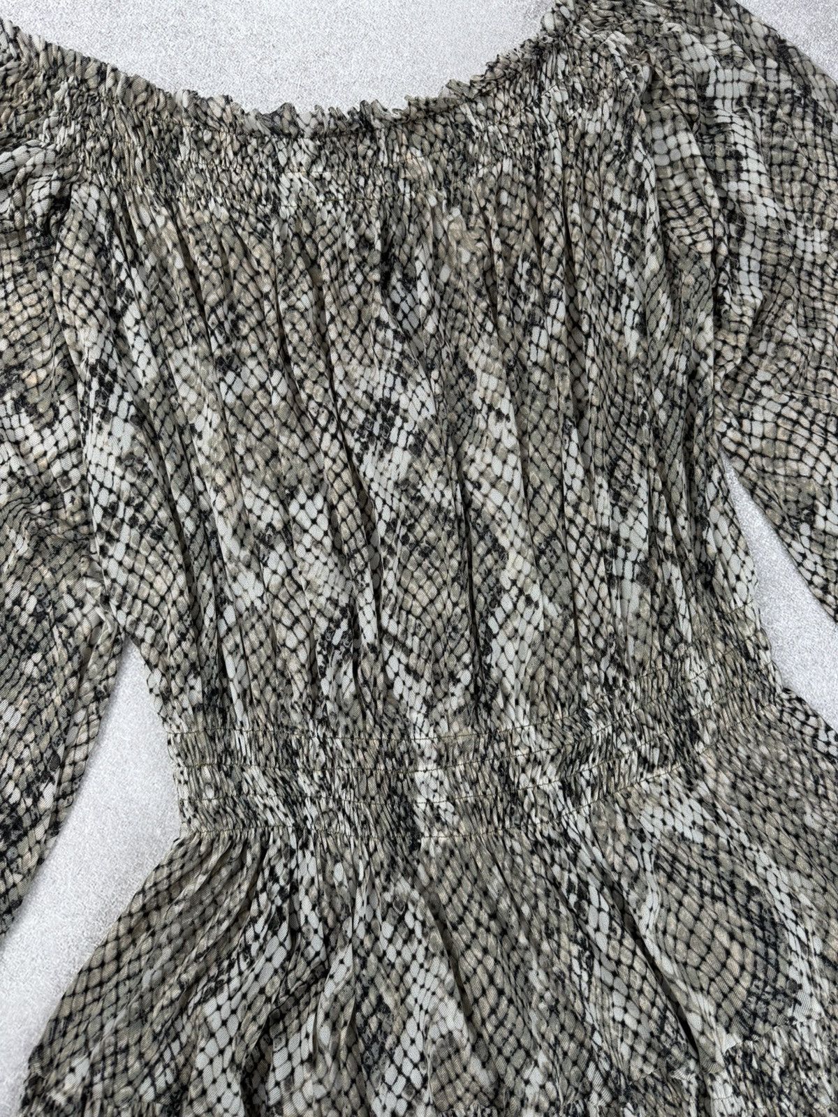 Norma Kamali Norma Kamali Snake Print Dress Size M Size M / US 6-8 / IT 42-44 - 9 Thumbnail