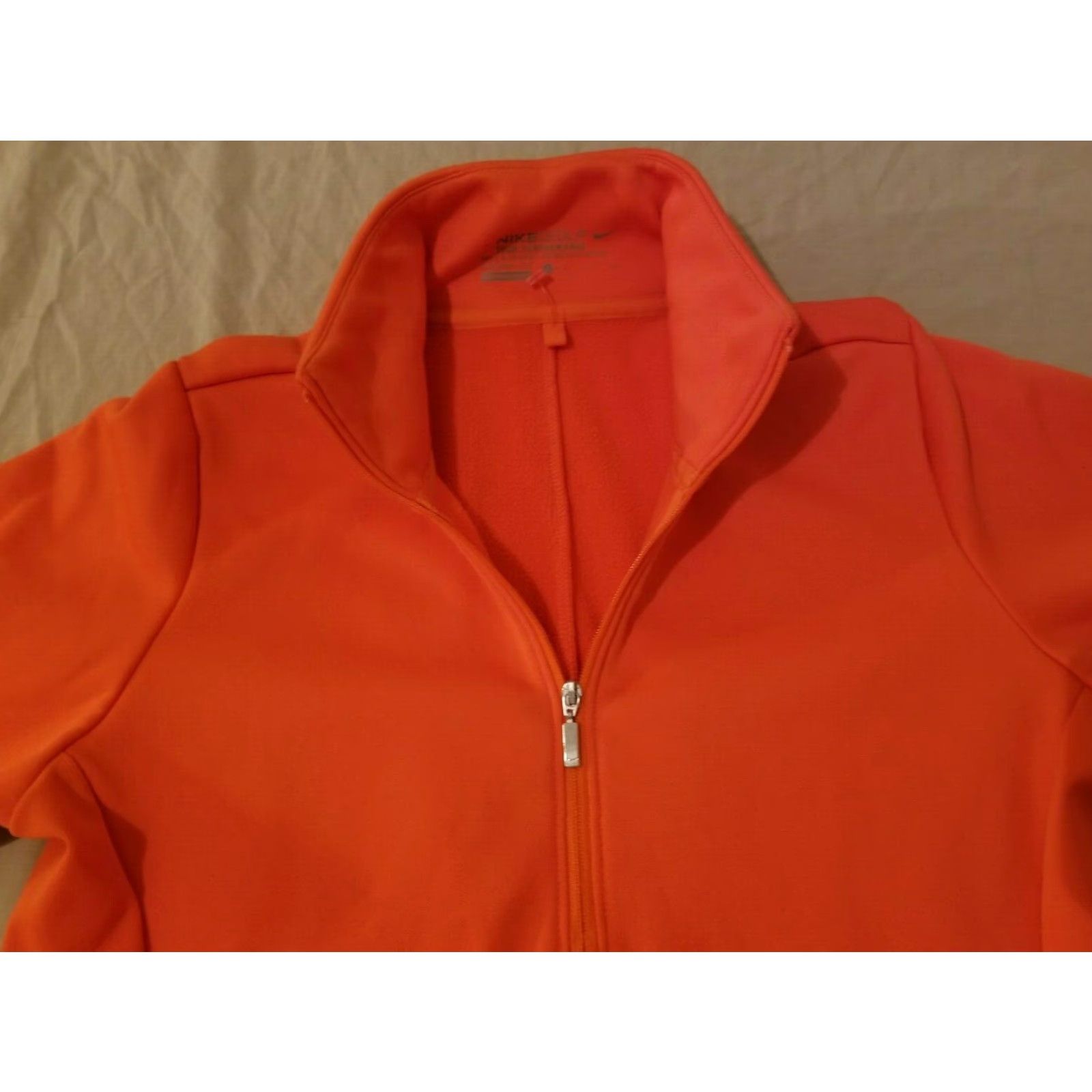 Nike Womens Nike Half Zip Sweater Shirt S Small Orange Athletic Pullover Zip Womens Size S / US 4 / IT 40 - 2 Thumbnail