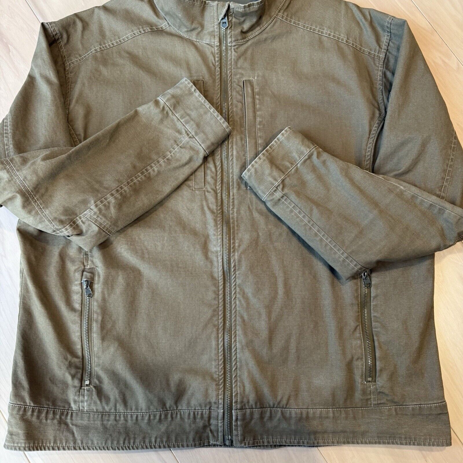 Kuhl Kuhl Burr Jacket 2XL Brown Full Zip Heavy Canvas Outerwear Size US XXL / EU 58 / 5 - 5 Thumbnail