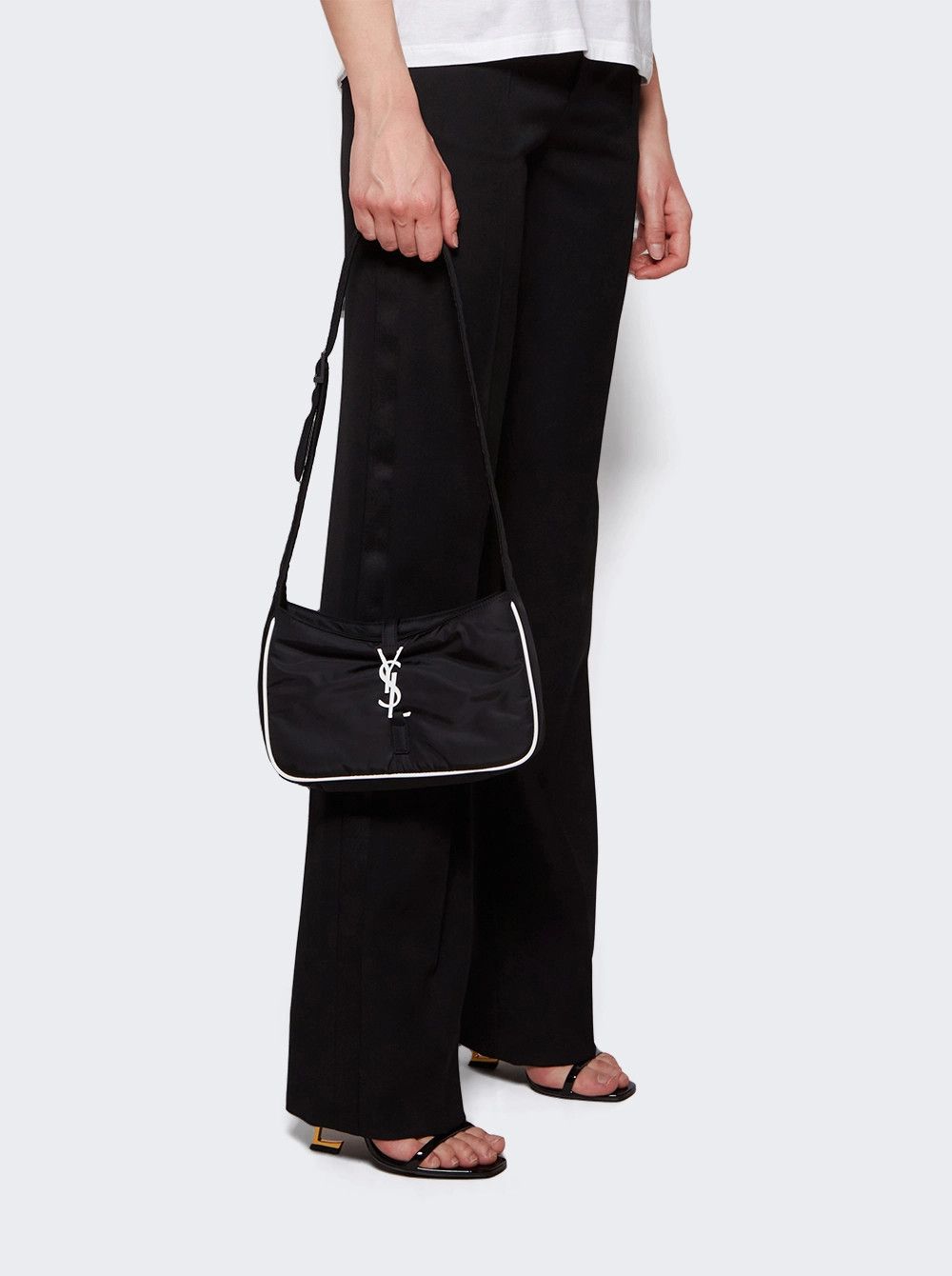 Saint Laurent Paris o1tp1o0125 Size: OS/Crossbody Bag Nylon in Black Size ONE SIZE - 4 Thumbnail