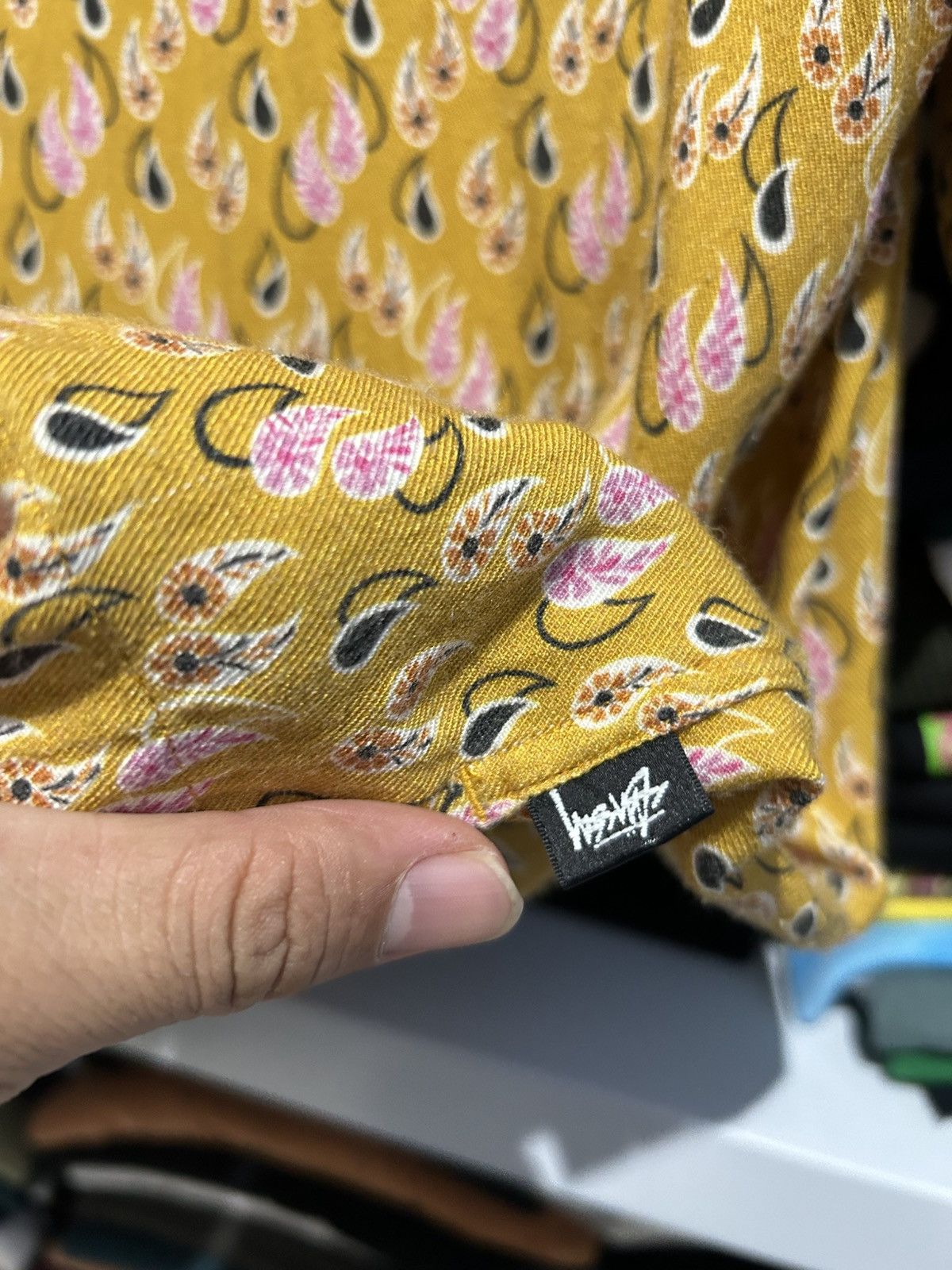 Stussy Stussy Paisley Tears shirt mustard Size US L / EU 52-54 / 3 - 3 Thumbnail