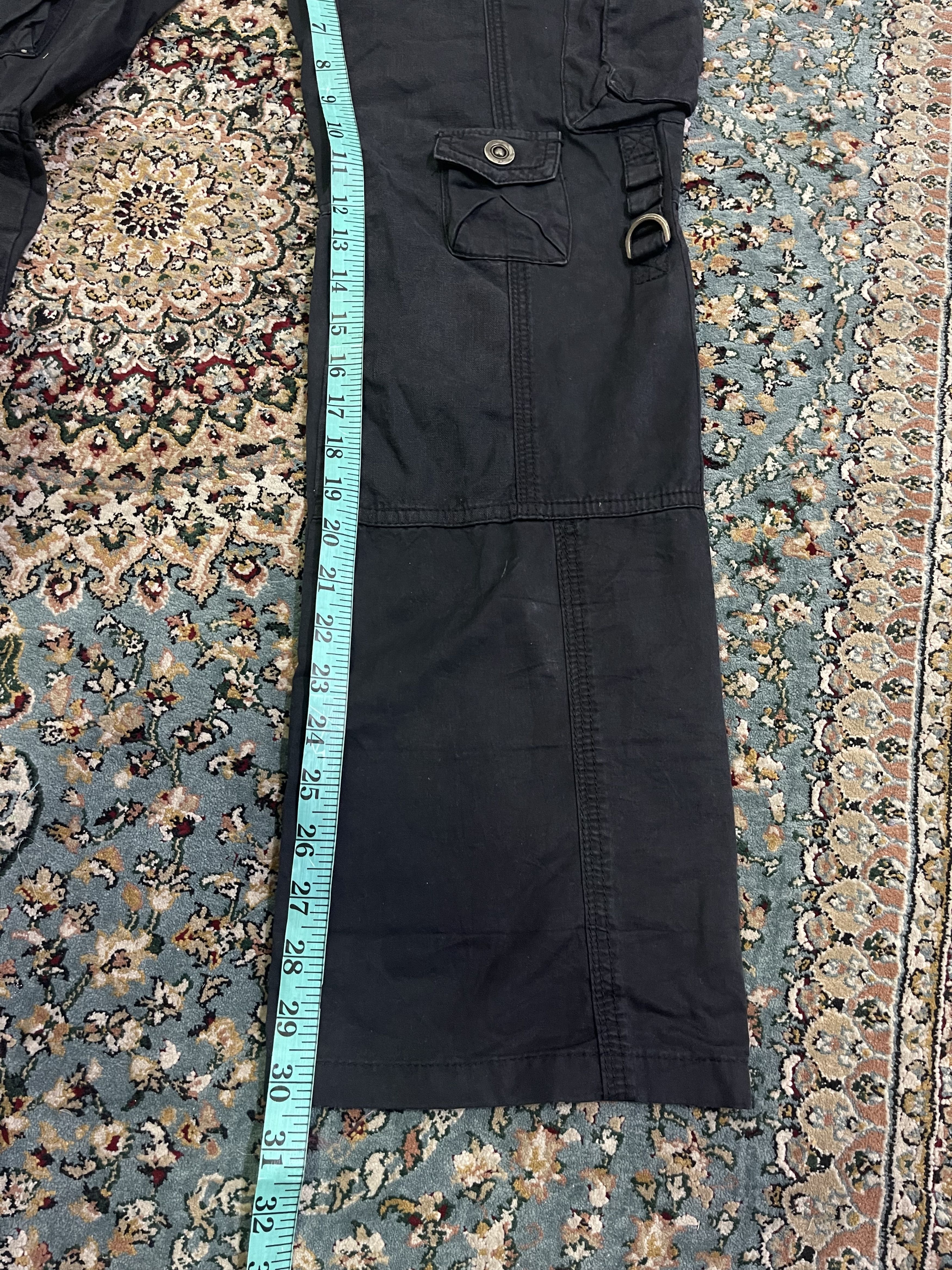 Tornado Mart Tornado Mart Black Multipocket Tactical Combat Slim Straight Size US 30 / EU 46 - 10 Thumbnail