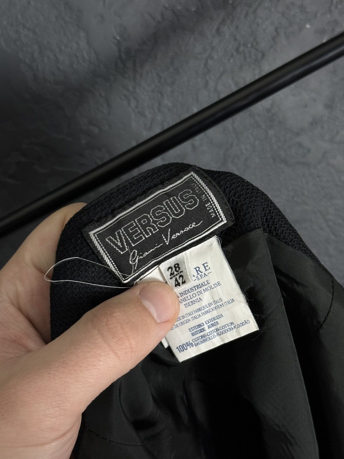 Versus Versace VERSUS Giani Versace Women’s Black Front Zip Mini Dress Size M / US 6-8 / IT 42-44 - 4 Thumbnail