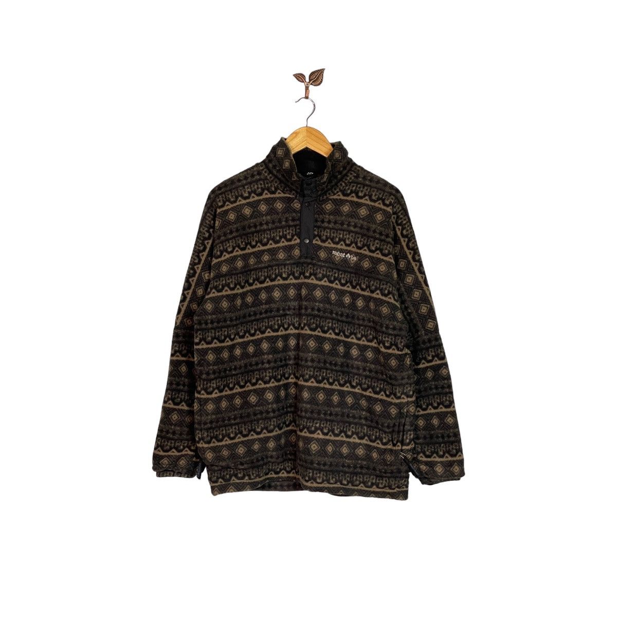 image of Montbell Navajo Climaplus Gore Wind Stopper Fleece, Men's (Size Medium)