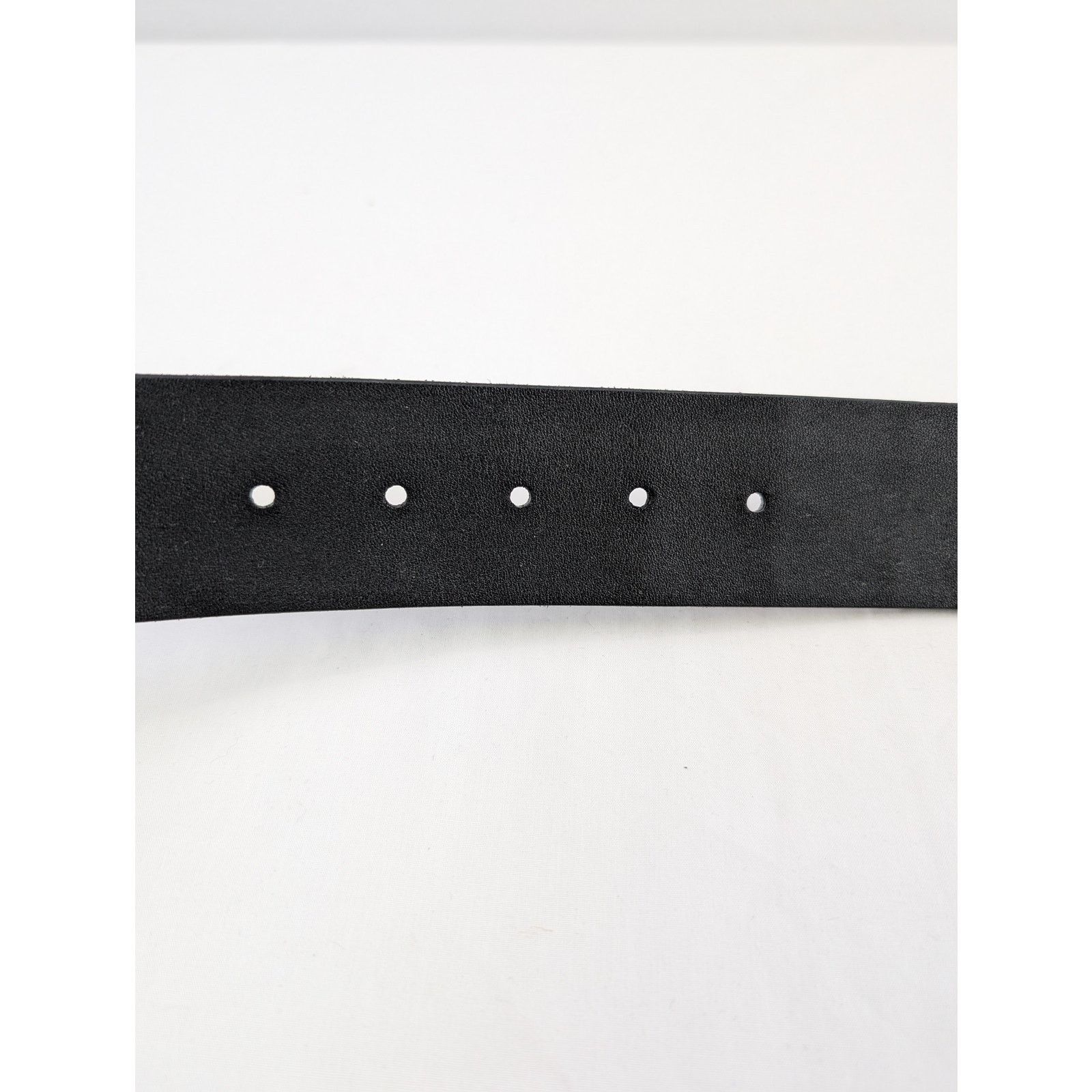 Saint Laurent Paris o1rshd1 Q:2 / Size: 95 / Croc Embossed Belt in Black Size 38 - 11 Thumbnail