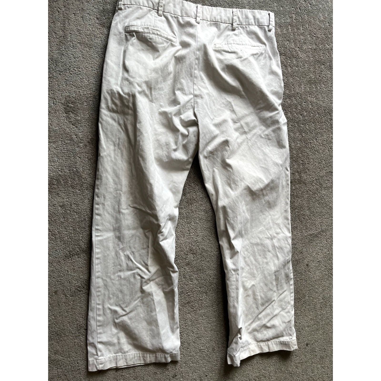 Banana Republic BANANA REPUBLIC Y2K Pants Beige Solid Mens 38x32 Cotton Size US 38 / EU 54 - 3 Thumbnail