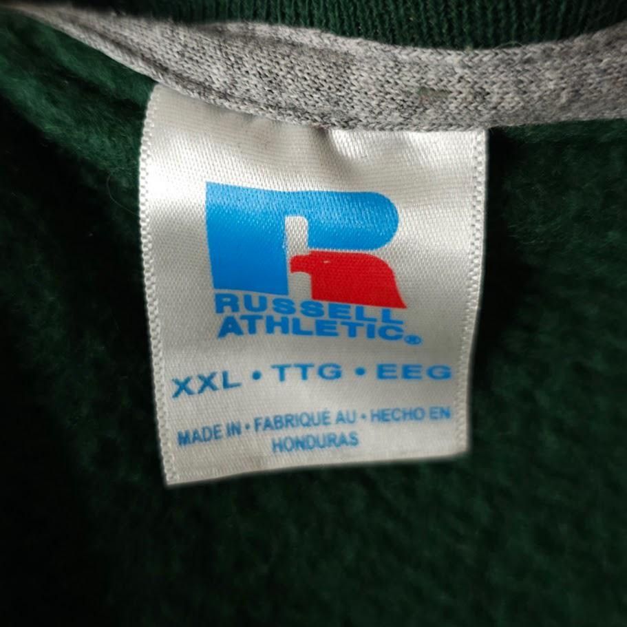Vintage Vintage Blank Sweatshirt Mens Size 2XL Green Y2K Russell Ath Size US XXL / EU 58 / 5 - 5 Thumbnail