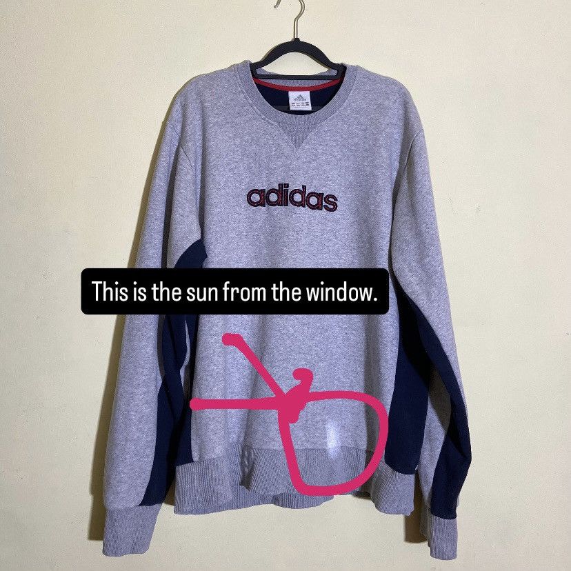 Adidas Adidas Vintage Sweatshirt Navy / White Panel — XXL Size US XXL / EU 58 / 5 - 2 Thumbnail
