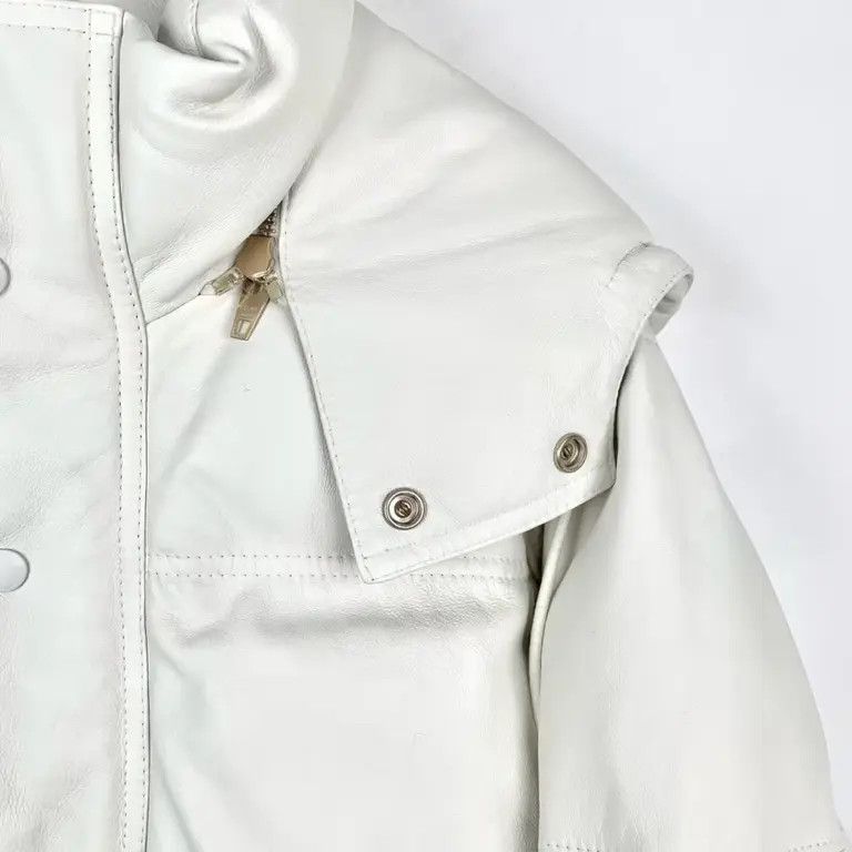 Celine o1w1db11124 Cropped Quilted Jacket in White Size S / US 4 / IT 40 - 3 Thumbnail