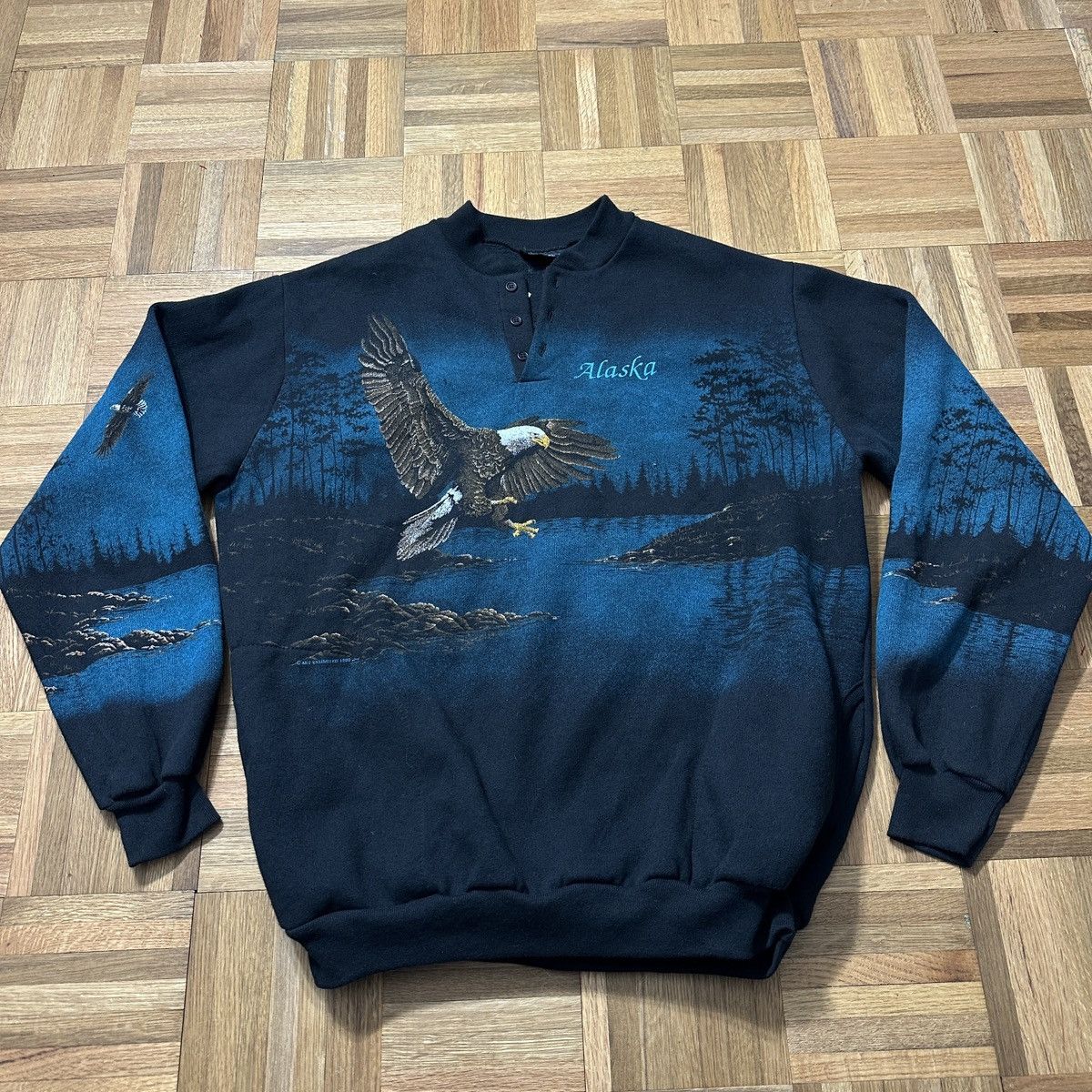 Vintage Vintage Alaska sweatshirt Size US XL / EU 56 / 4 - 1 Thumbnail