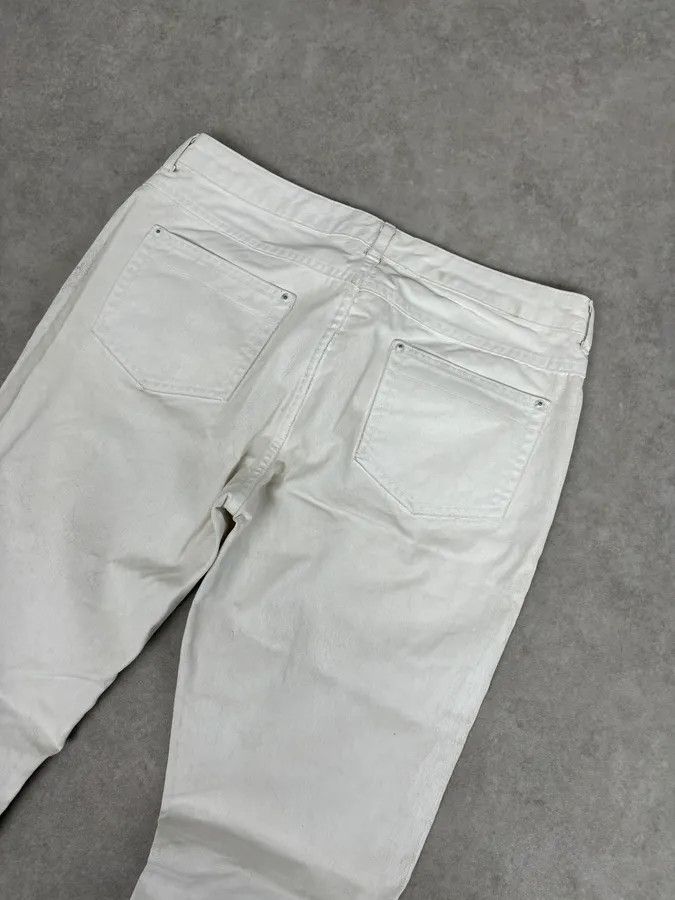 Maison Margiela 2012 Maison Margiela H&P White Cracked Painted Slim Jeans Size US 32 / EU 48 - 7 Thumbnail