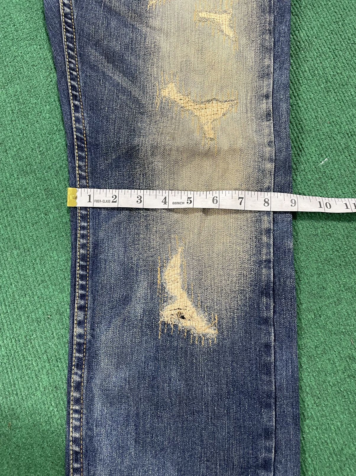 If Six Was Nine Distressed Cloud 72 Arts Jeans Size US 34 / EU 50 - 17 Thumbnail