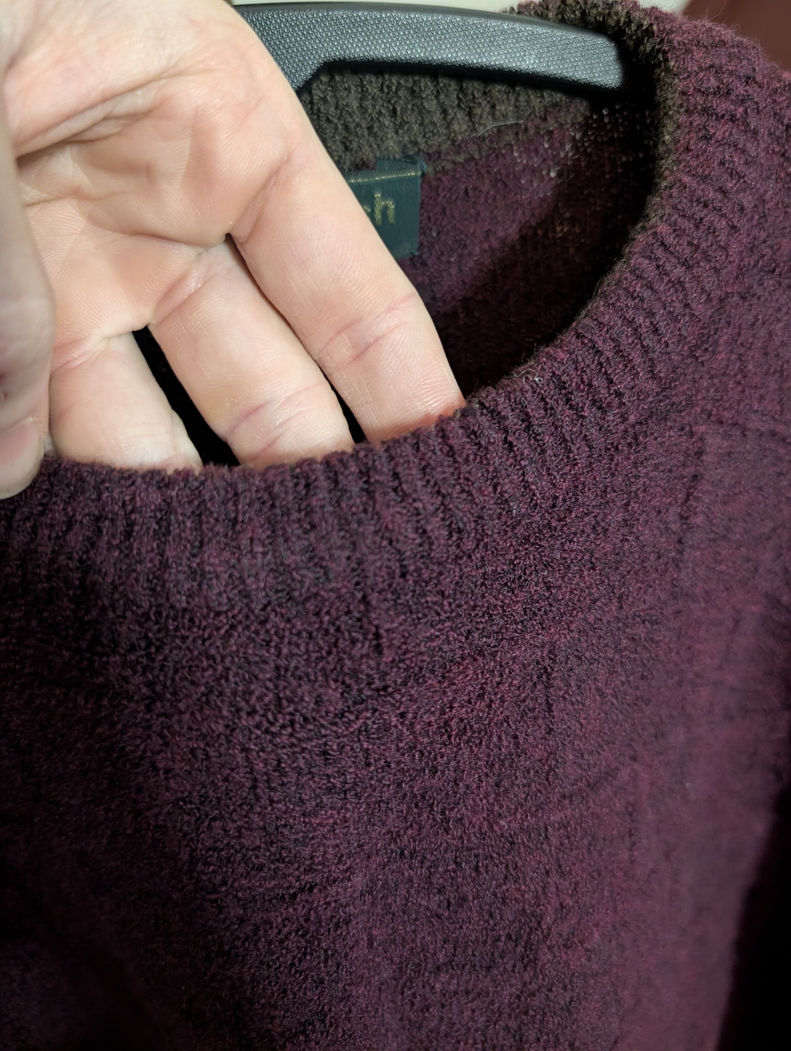 Other GREENWICH Vintage checkered magenta textured sweater Size US L / EU 52-54 / 3 - 4 Thumbnail