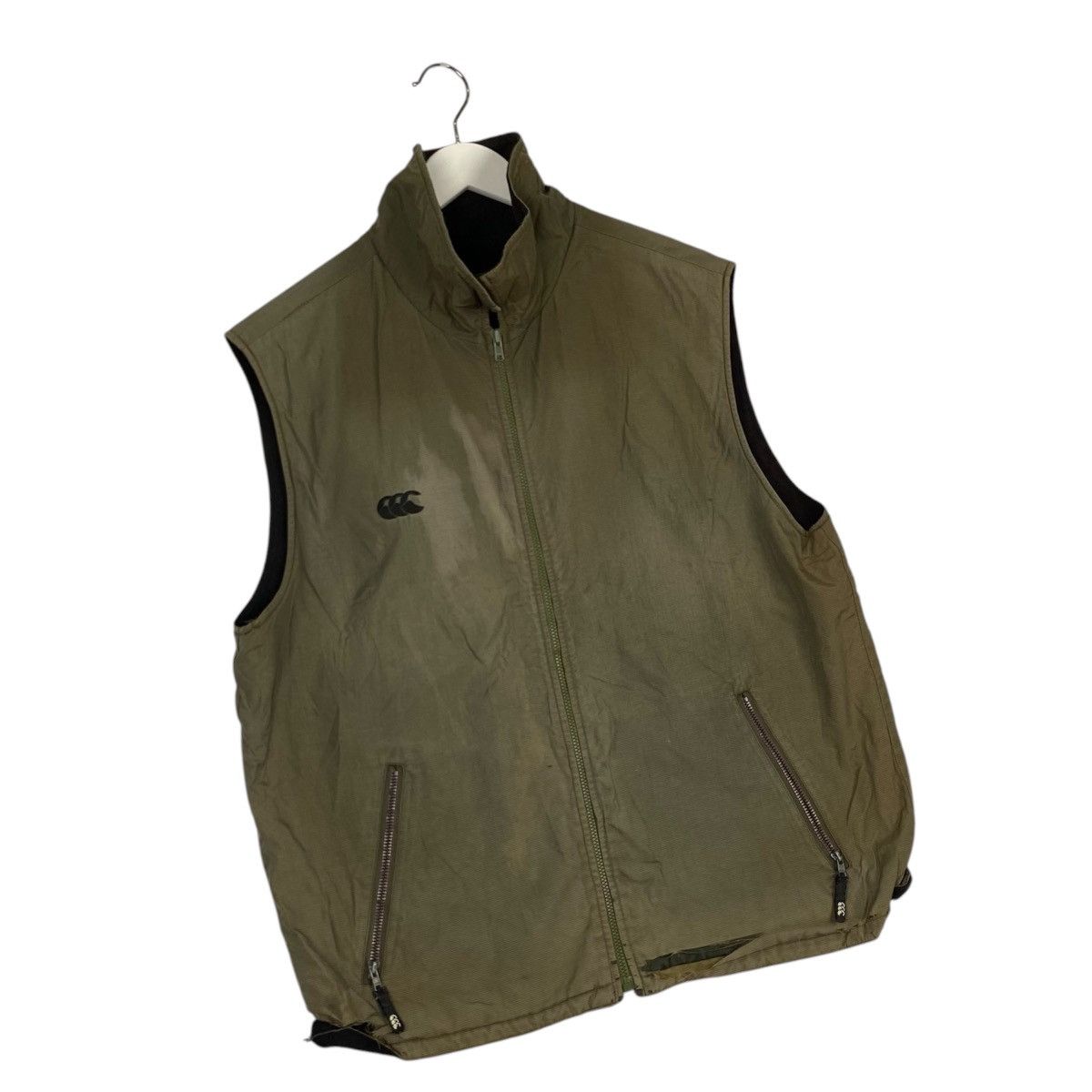 Designer × Vintage Canterbuy CCC Reversible Vest Sweater Full Zip Size US L / EU 52-54 / 3 - 3 Thumbnail