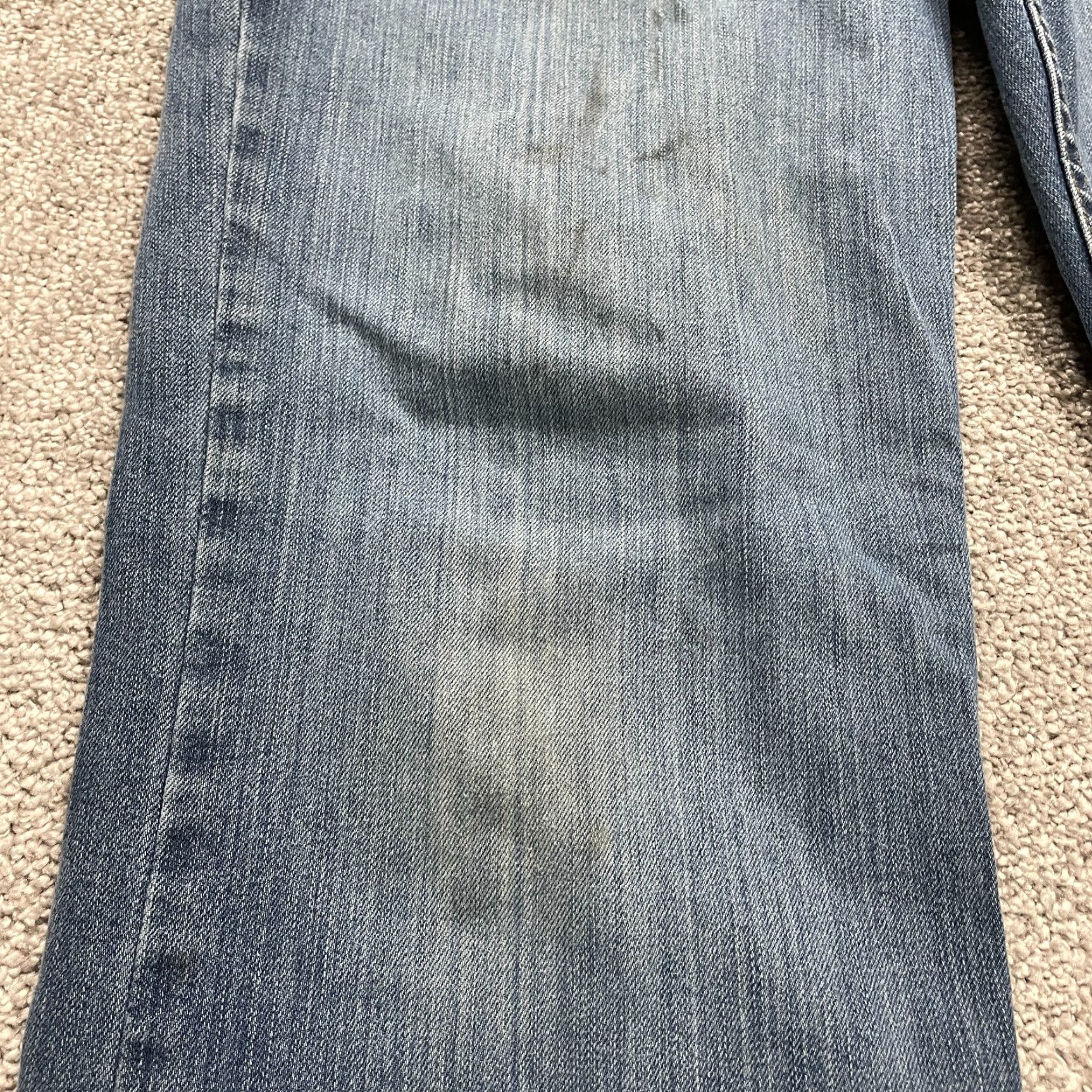Carhartt Carhartt Jeans Mens 36x33 Blue Dark Wash Relaxed Fit Straight Denim Rugged Flex Logo USA Size US 36 / EU 52 - 6 Thumbnail