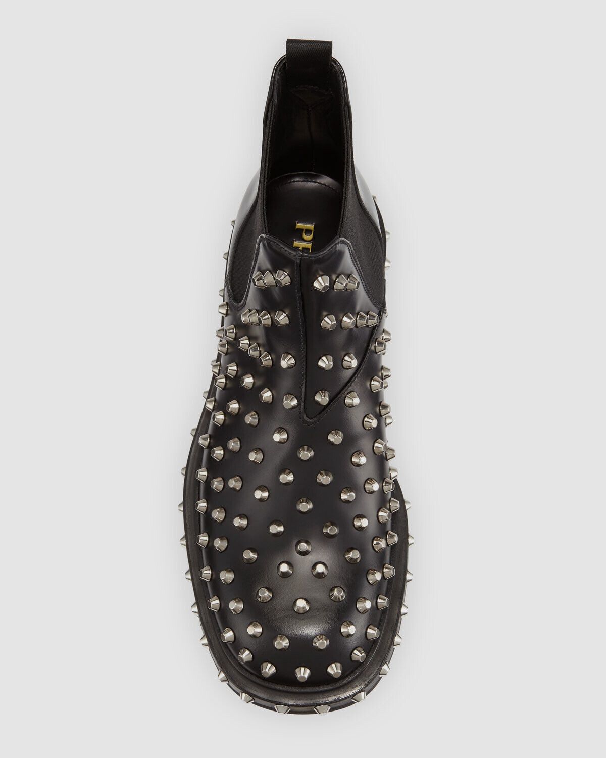 Prada Tronchetti Studded Chelsea Boot Shoes in Black Size US 11.5 / EU 44-45 - 2 Thumbnail