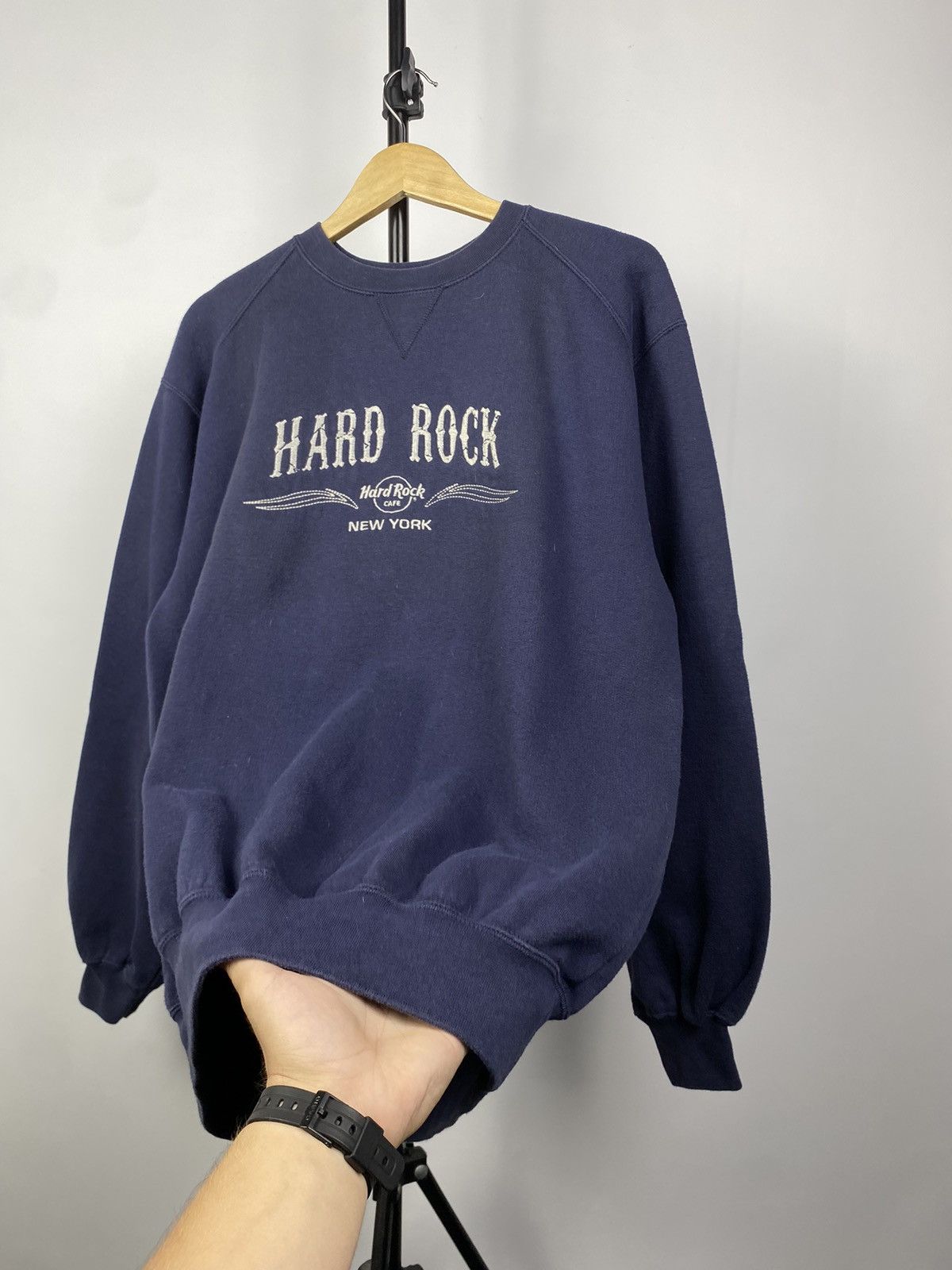 Hard Rock Cafe × Vintage Hard Rock Cafe New York Crewneck Sweatshirt Size US L / EU 52-54 / 3 - 8 Thumbnail