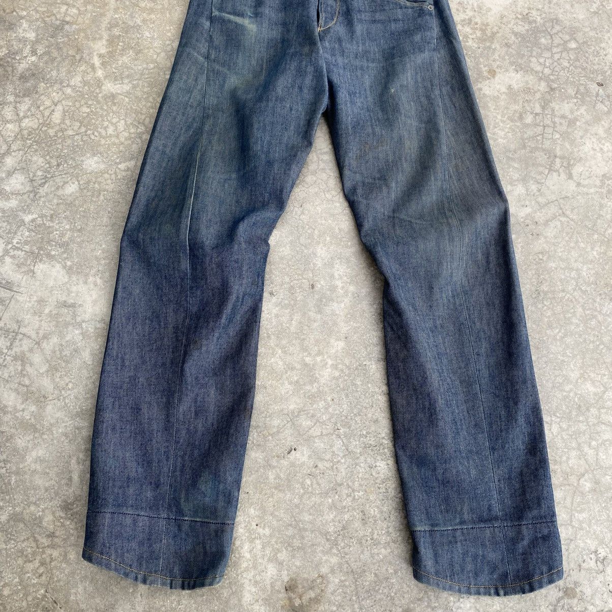 Levi's Vintage Levis Engineered Regular Fit Denim Twisted Leg Jeans Size US 29 - 3 Thumbnail