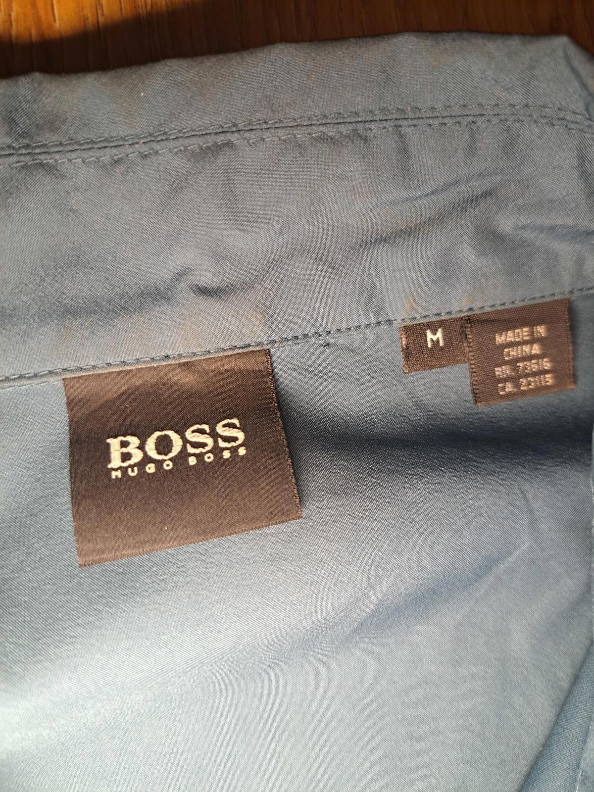 Hugo Boss Hugo Boss Full Zip Shirt Mens Medium Teal Green Nylon Size US M / EU 48-50 / 2 - 2 Thumbnail