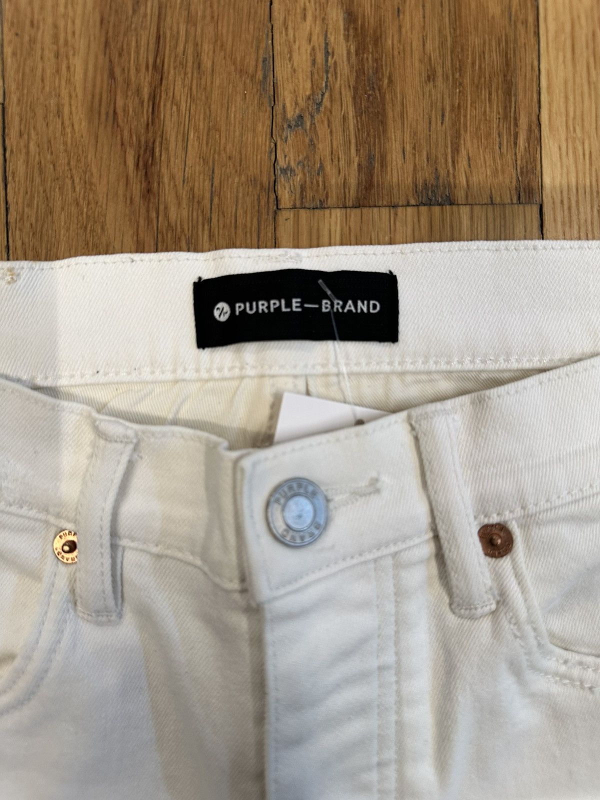 Purple Brand Purple Brand Plain White Denim Jeans Size 28 Size US 28 / EU 44 - 3 Thumbnail