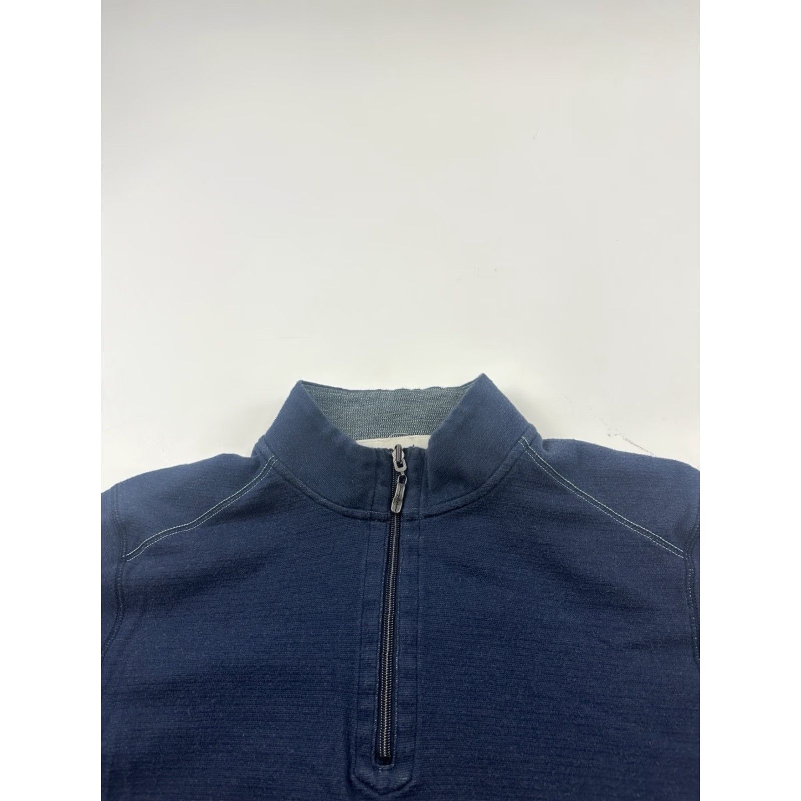 Tommy Bahama Tommy Bahama Sweater Mens XL Blue 1/4 Zip Reversible KnIT Mock Neck Solid Pullover Classic Preppy Boys Mens Size US XL / EU 56 / 4 - 2 Thumbnail