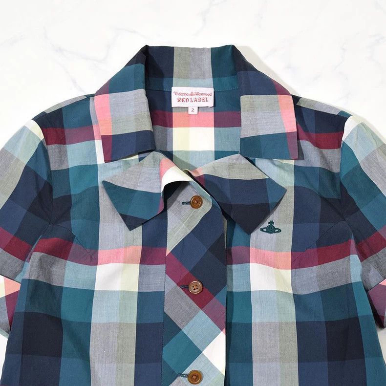 Vivienne Westwood Vivienne Westwood Green patchwork shirt Size M / US 6-8 / IT 42-44 - 3 Thumbnail